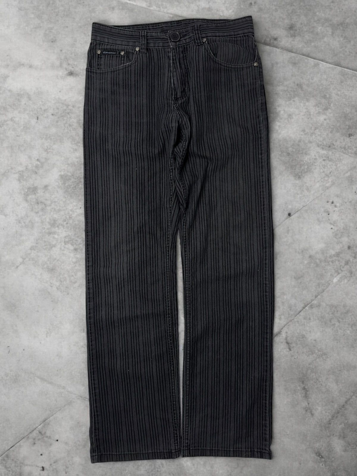 Vintage Vintage avant garde striped jeans if6was9 l.g.b swag archive Size US 32 / EU 48 - 1 Thumbnail