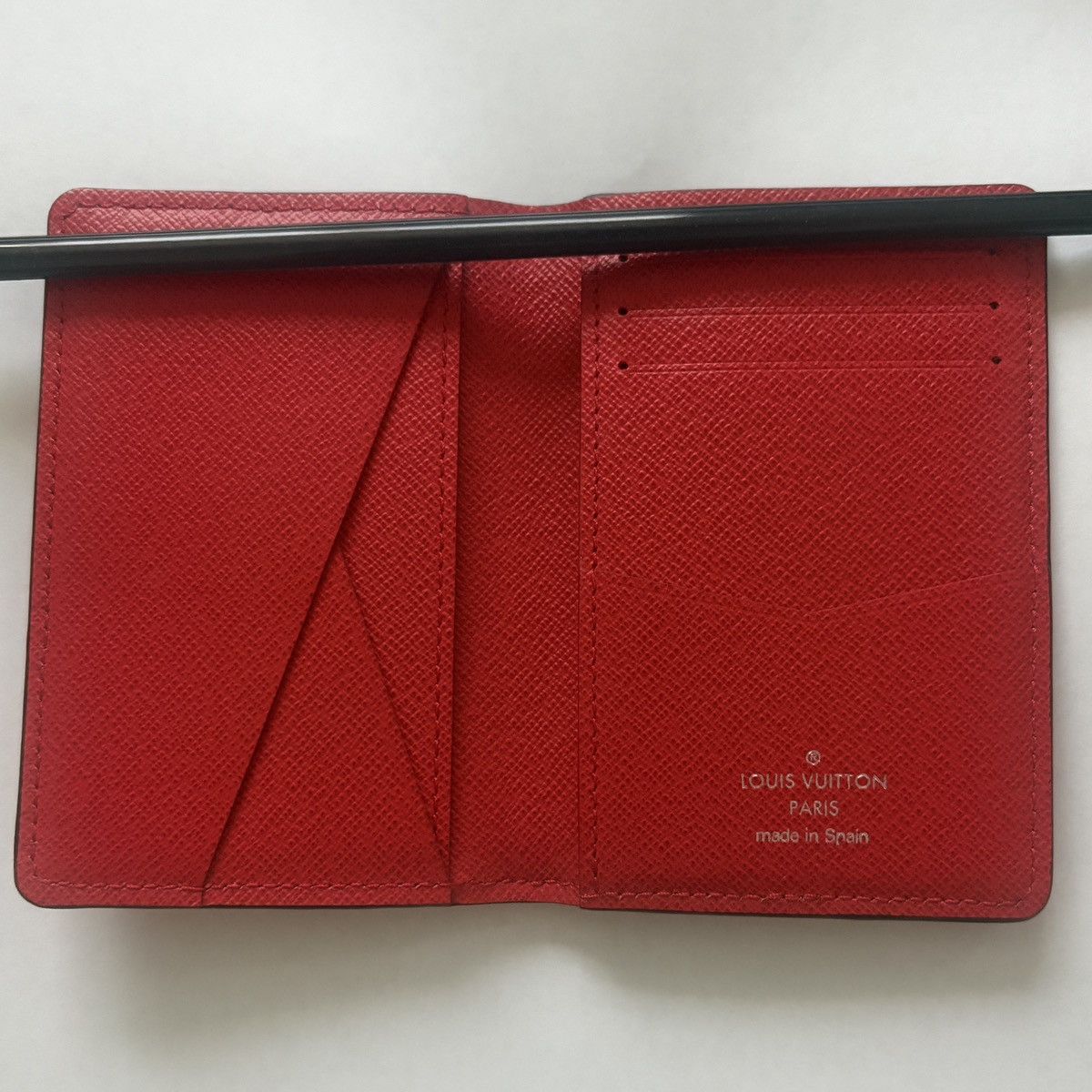 Louis Vuitton × Supreme Louis Vuitton x Supreme Red Epi Pocket Organizer Wallet Size ONE SIZE - 2 Thumbnail