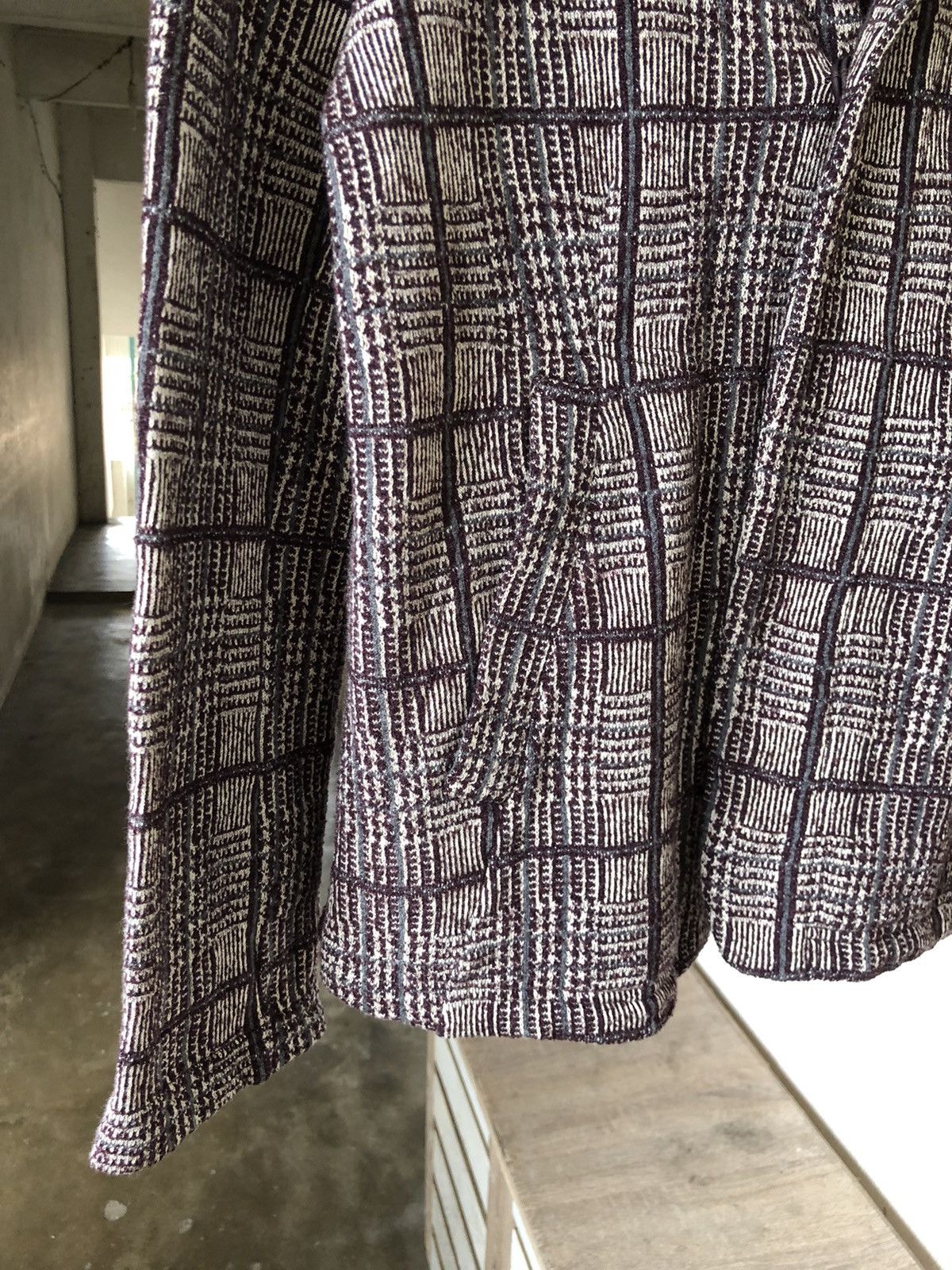 Issey Miyake Issey Miyake Plantation Tartan Tweed Cotton Blazer Jacket Size M / US 6-8 / IT 42-44 - 6 Thumbnail