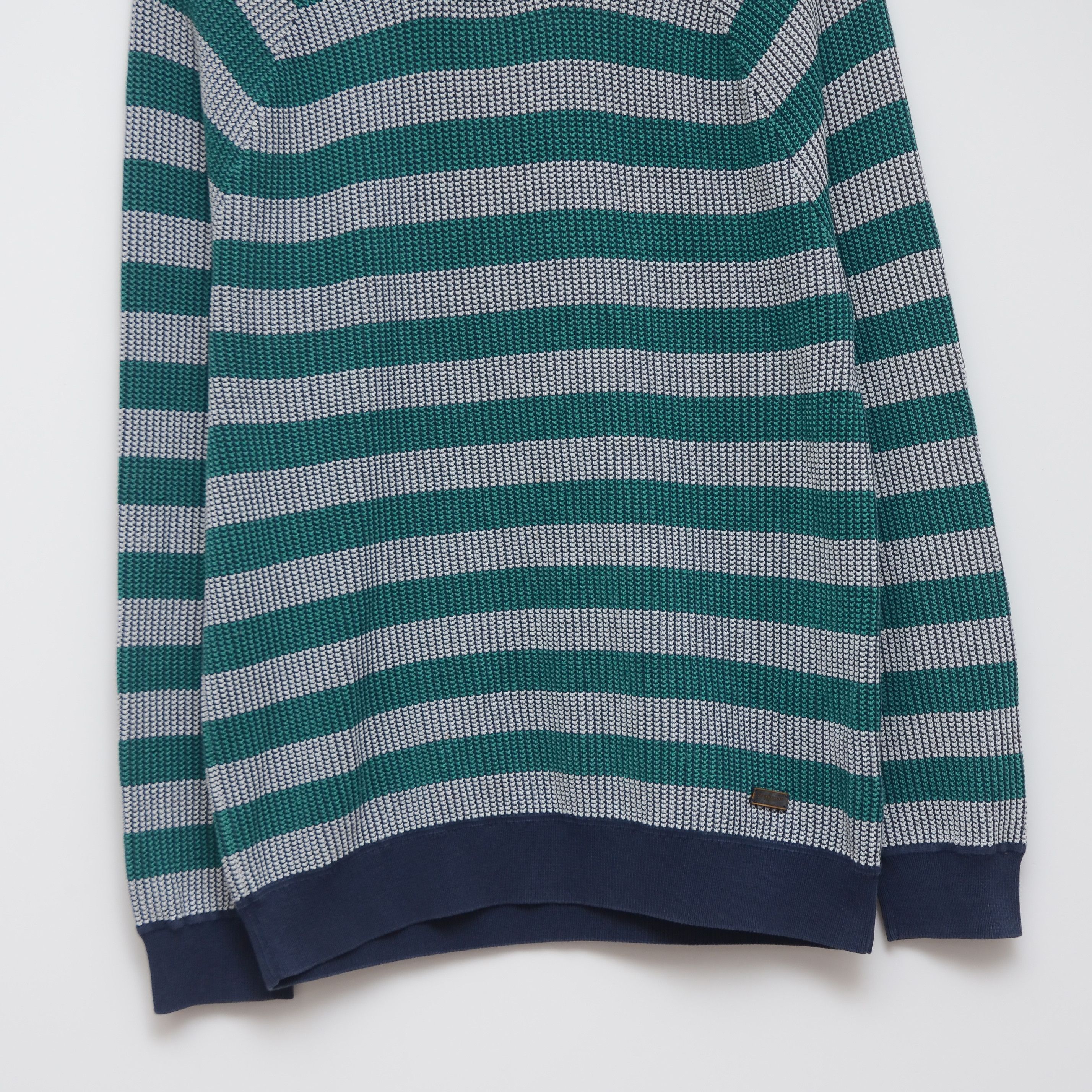 Burberry Burberry Striped Sweater Knit Green Gray Men's Crewneck Size US M / EU 48-50 / 2 - 3 Thumbnail