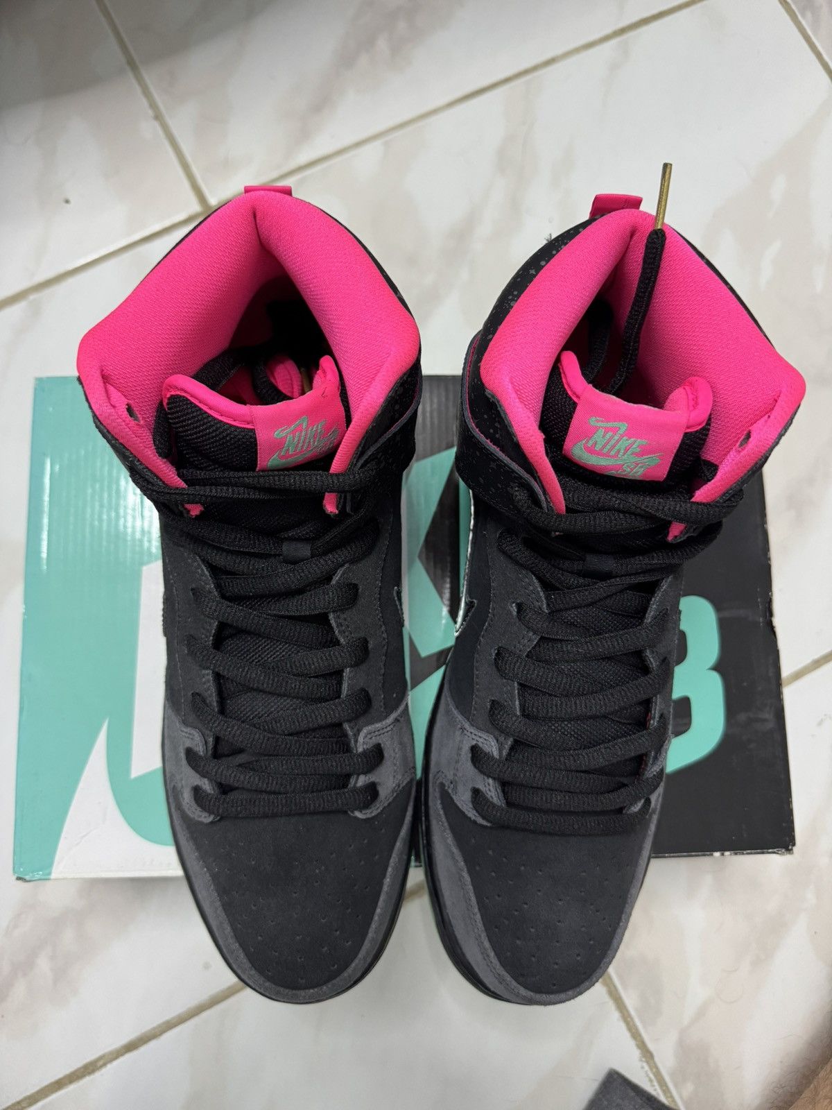 Nike SB Nike SB Dunk High Premier Northern Lights Size 12 DS Size US 12 / EU 45 - 3 Thumbnail