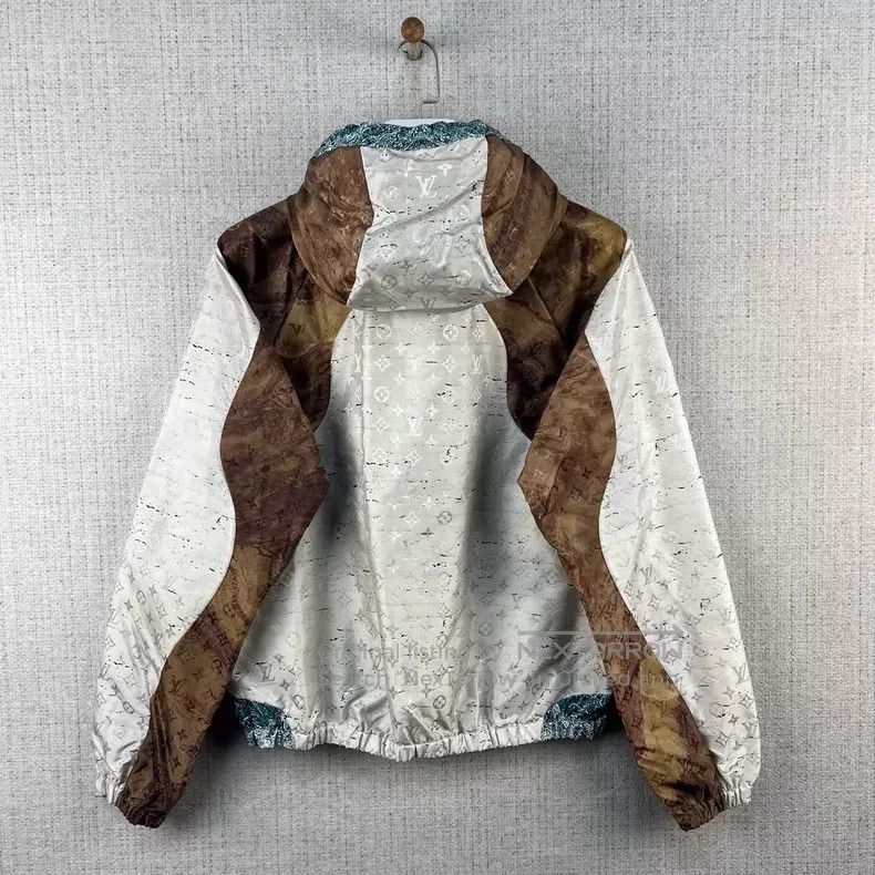 Louis Vuitton Louis Vuitton FW21 Marble Print Full Print Hooded Jacket Size US S / EU 44-46 / 1 - 3 Thumbnail