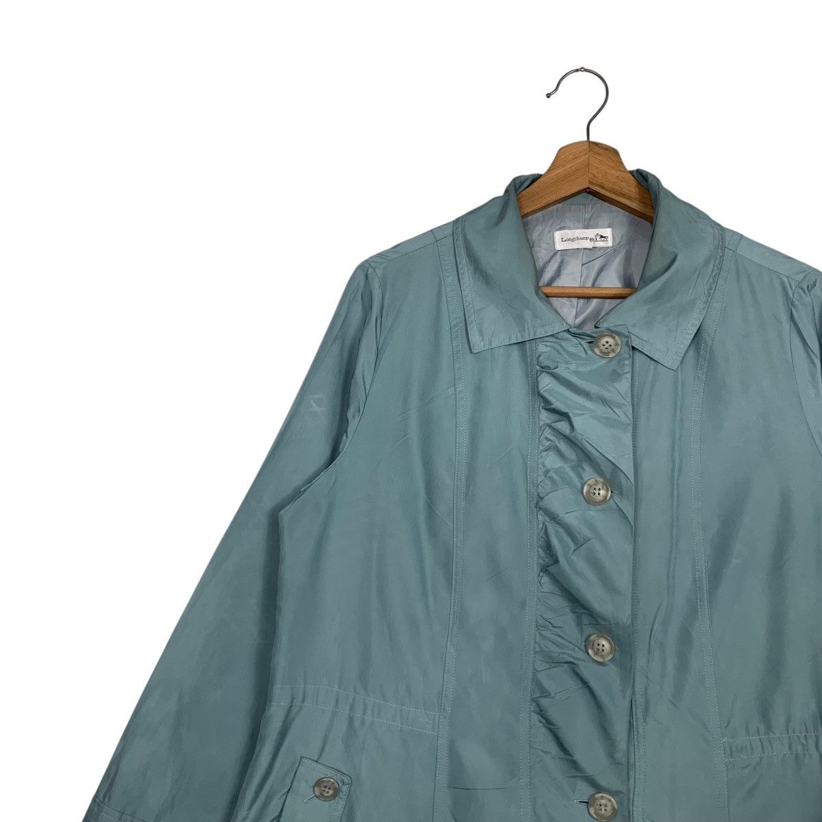 Longchamp LONGCHAMP Classic Button Coat Jacket #2687-C120 Size L / US 10 / IT 46 - 6 Thumbnail