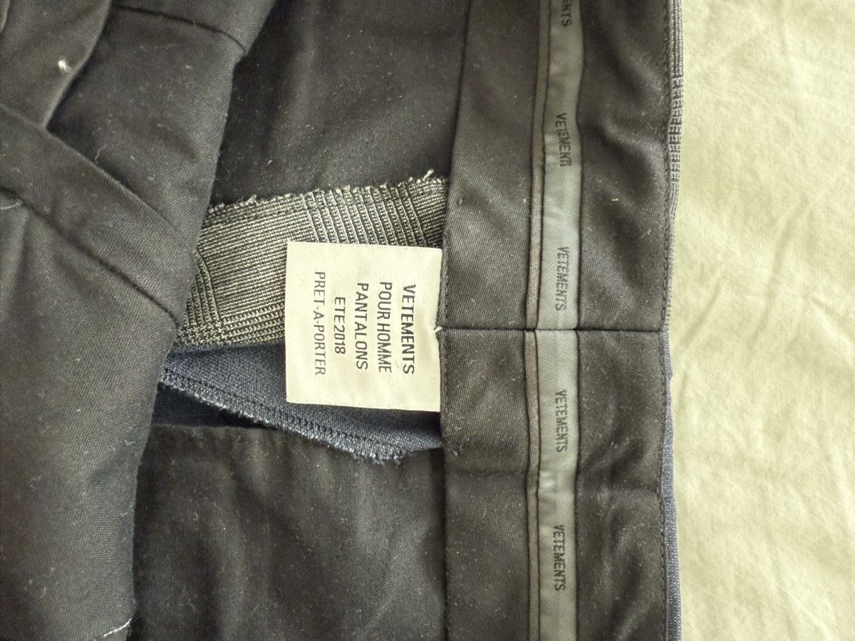 Vetements Vetements Split Tailored Pants Demna Size US 30 / EU 46 - 4 Thumbnail