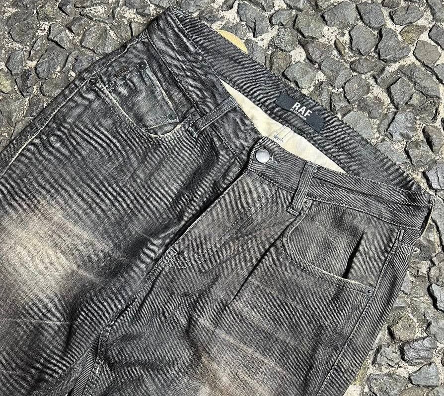 Raf by Raf Simons 2000s Raf by Raf Simons Acid Wash Denim Size US 29 - 2 Thumbnail