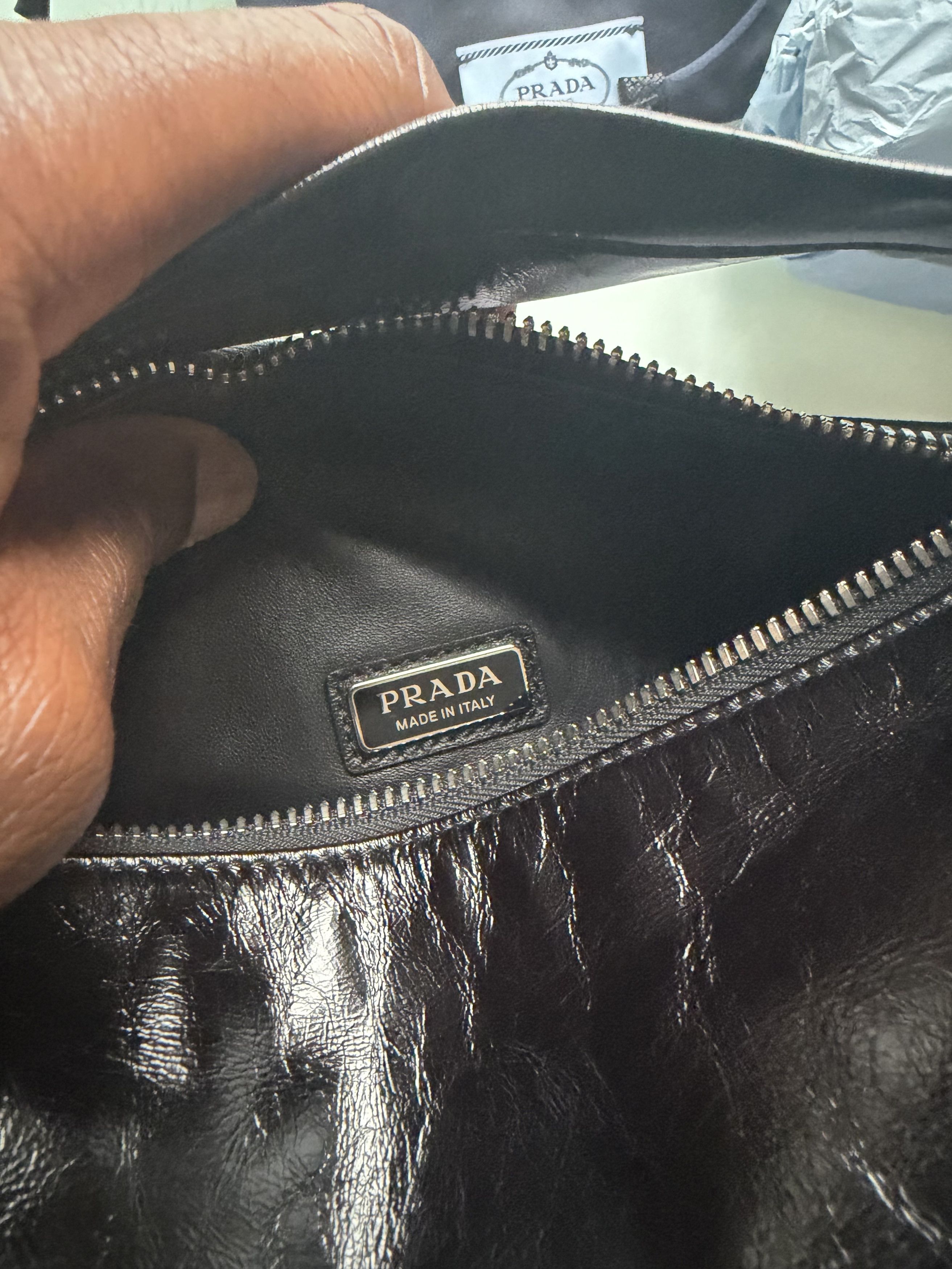 Prada Prada Black Leather Shoulder Bag MSRP $2,550 Size ONE SIZE - 19 Thumbnail