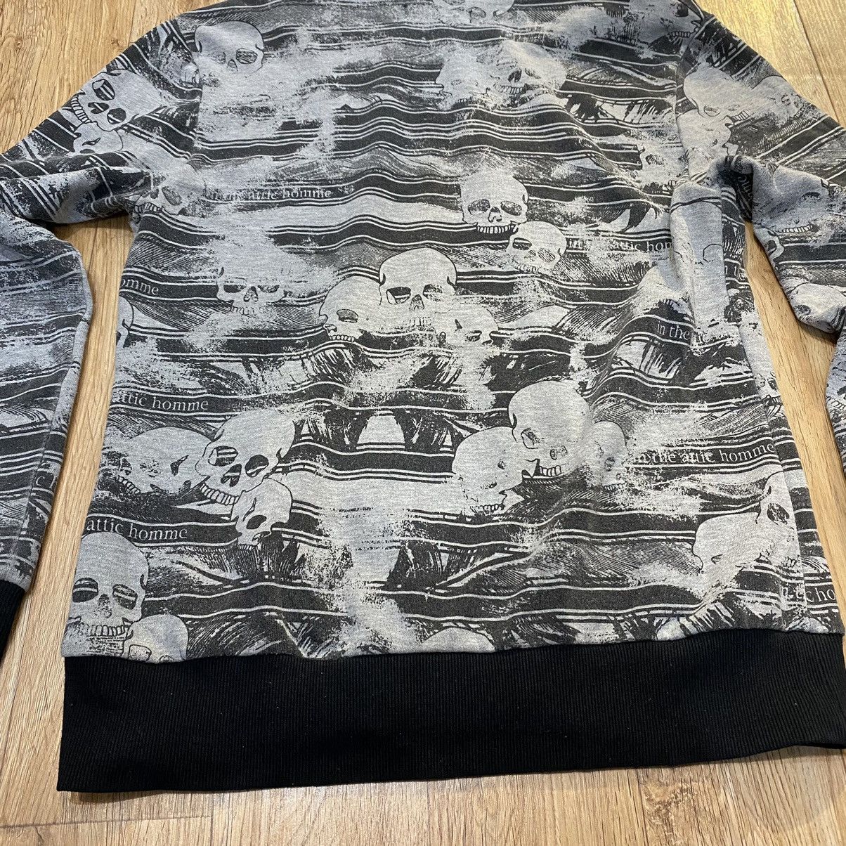 In The Attic 2000s In the Attic Punk Style Skull Full Print Zip Up Hoodie Size US M / EU 48-50 / 2 - 8 Thumbnail