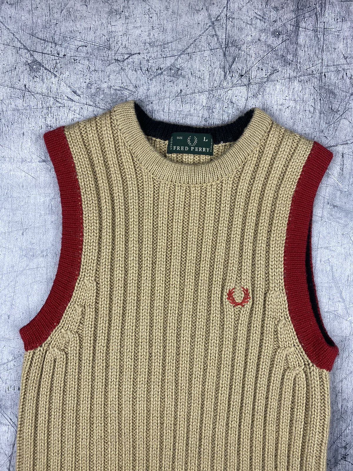 Fred Perry Vintage Fred Perry Designer Wool Kit Vest Size L / US 10 / IT 46 - 5 Thumbnail