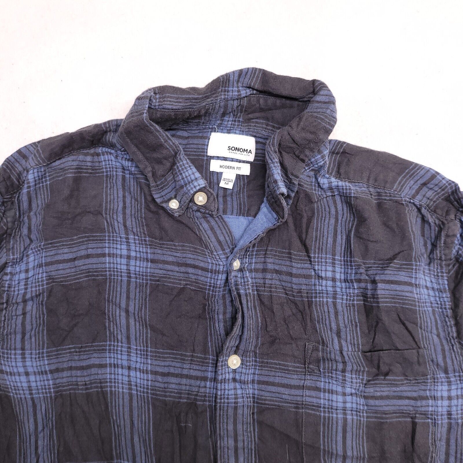 Sonoma Sonoma Tartan Flannel Casual Button Shirt Mens Size M Blue Size US M / EU 48-50 / 2 - 1 Thumbnail