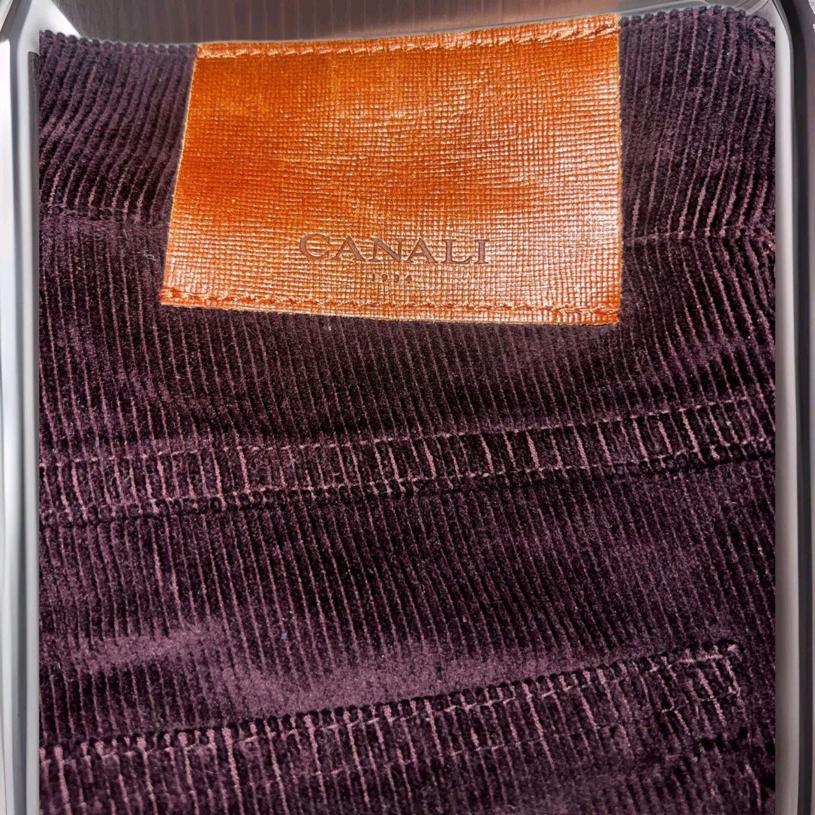 Canali Cordoroy Canali Men's Dark Red Pants Size 56 X Eu Size US 40 / EU 56 - 4 Thumbnail