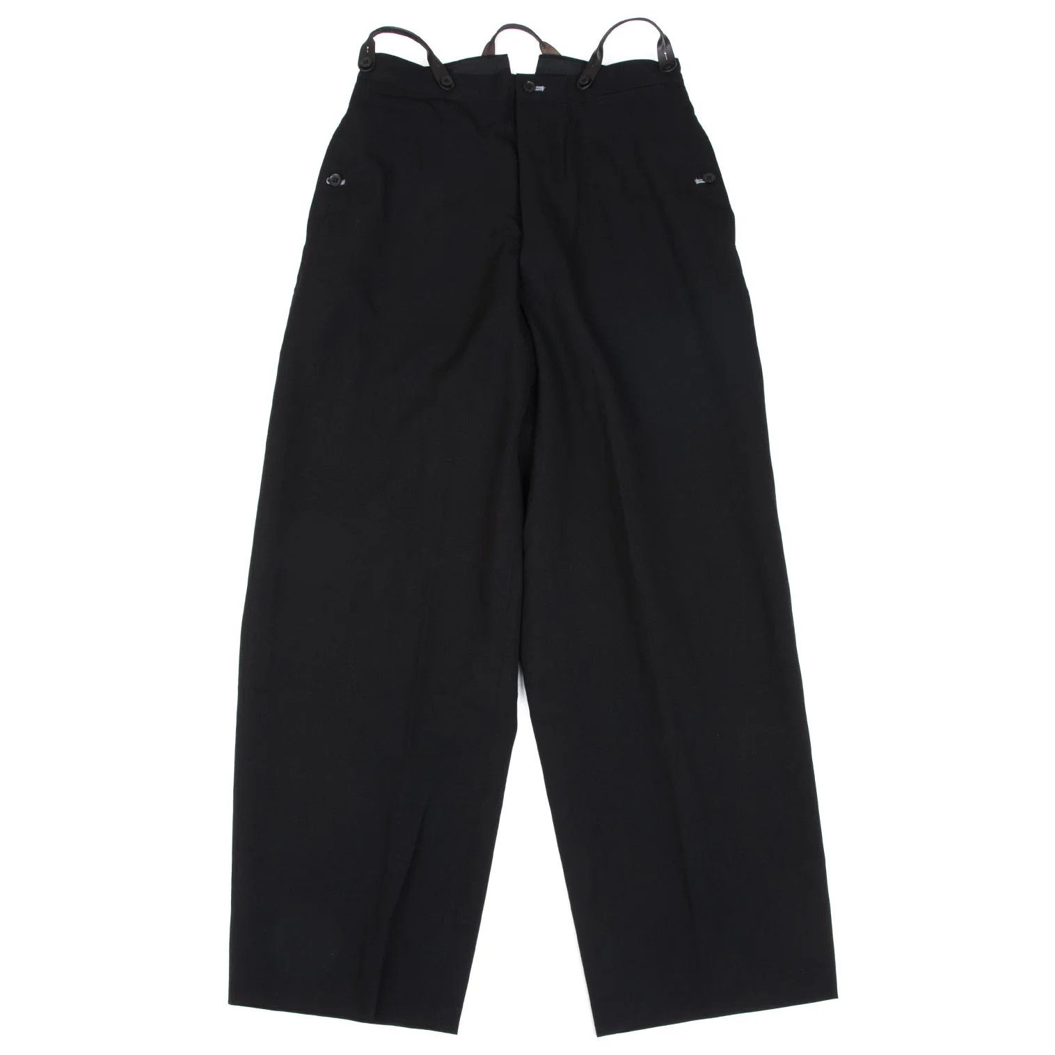 Yohji Yamamoto Yohji Yamamoto Wool Gabardine Wide Pants Size US 32 / EU 48 - 1 Thumbnail