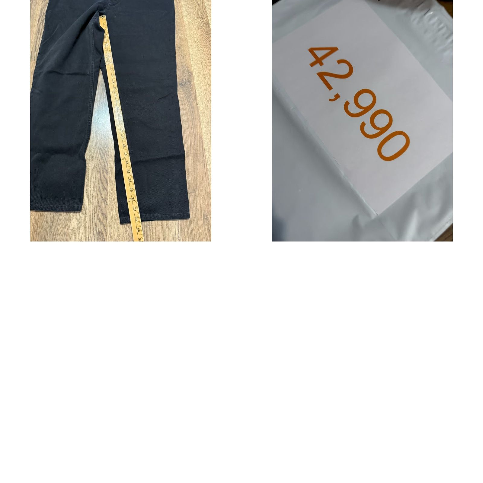 Ralph Lauren Lauren Ralph Lauren Jeans Womens 16W Black Straight Leg Mid Rise Denim Pocket 5-Pocket Design Size 38" / US 16 / IT 52 - 8 Thumbnail