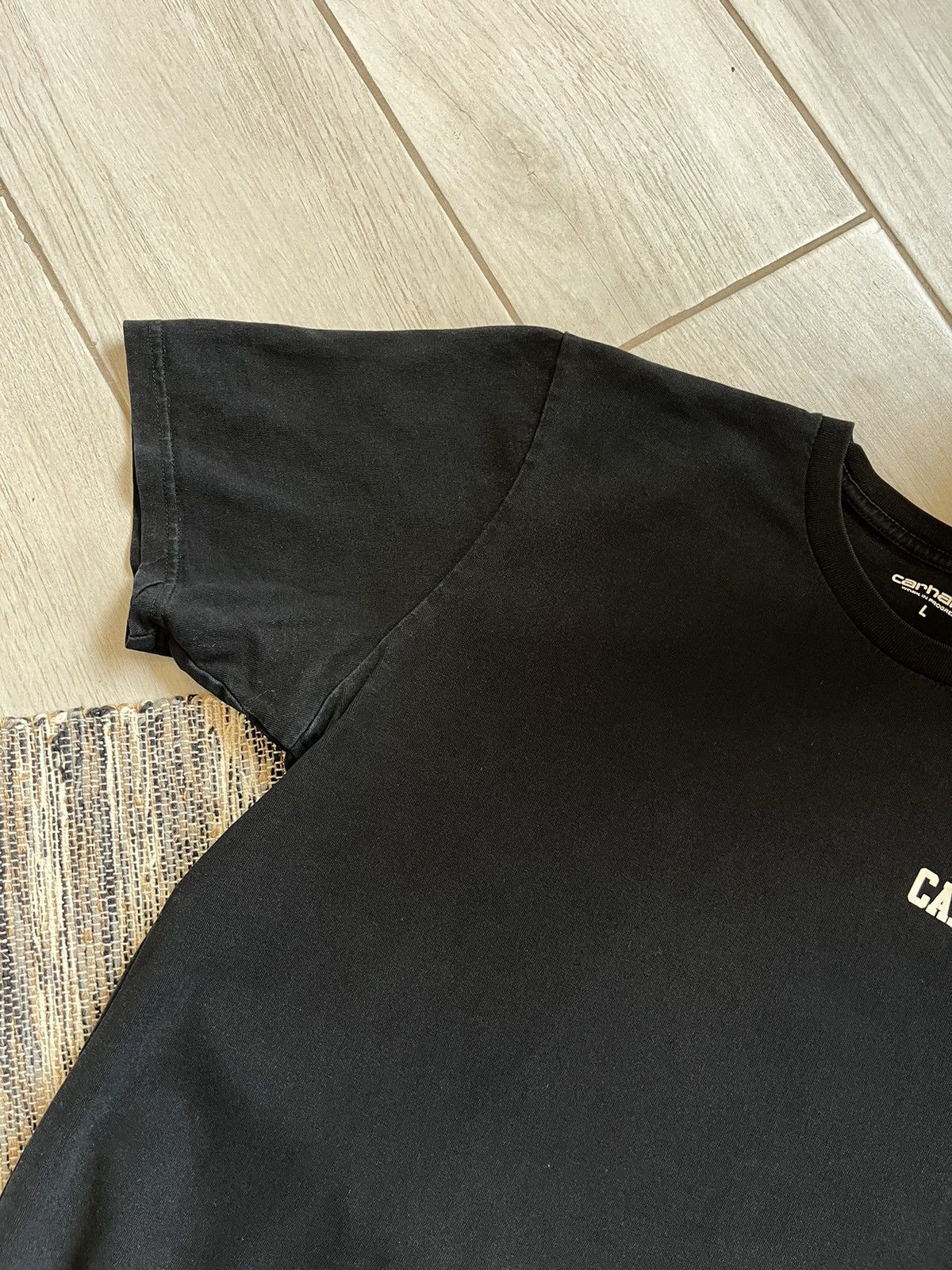 Carhartt × Vintage Carhartt t-shirt faded black minimalistic logo Size US L / EU 52-54 / 3 - 3 Thumbnail