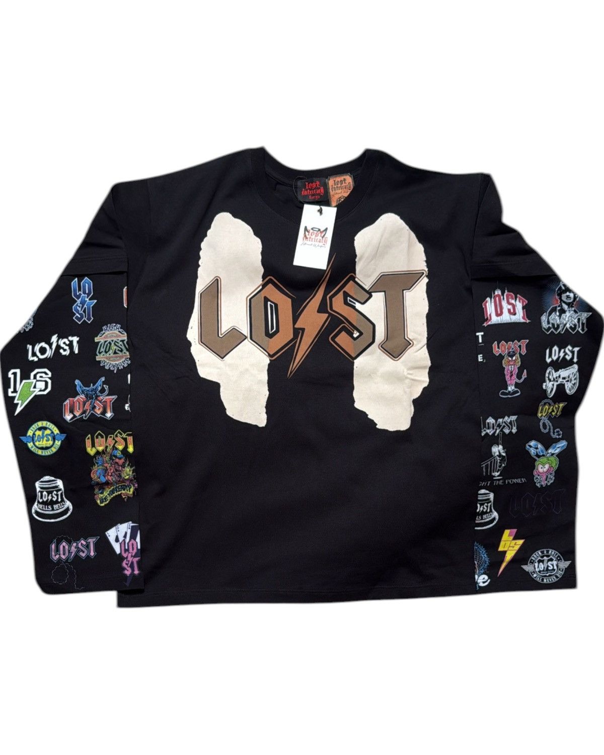 LOST INTRICACY Lost Intricacy Black Logos Longsleeve Large Size US L / EU 52-54 / 3 - 1 Thumbnail