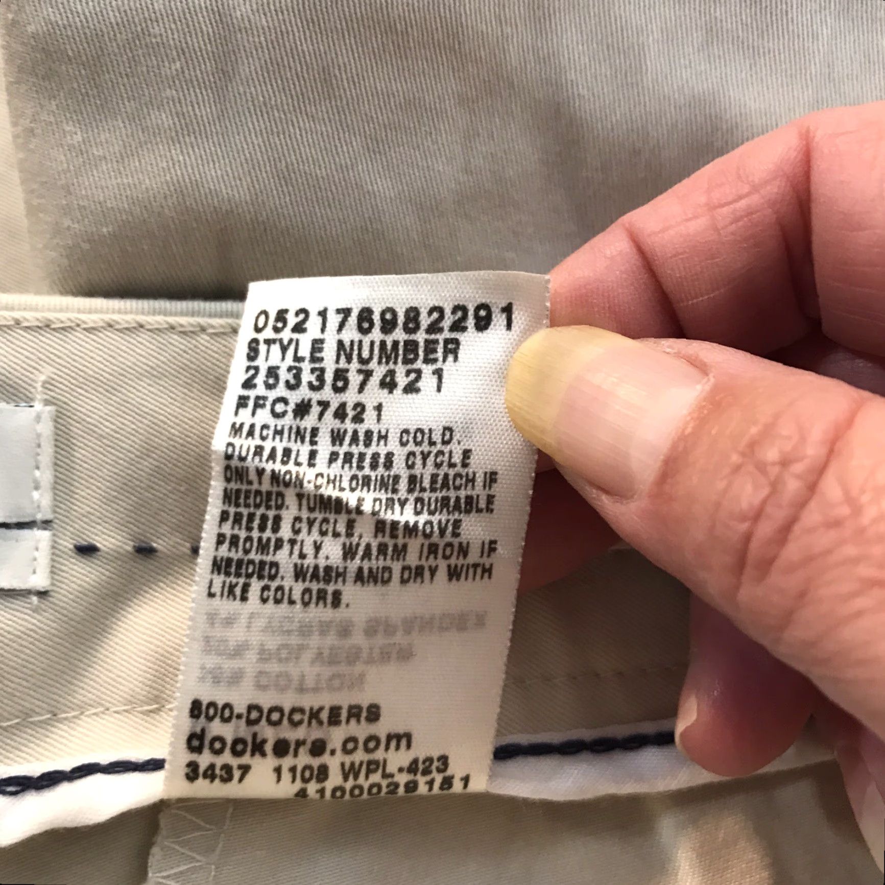 Dockers VINTAGE Dockers Women's Chino Pants Size 6 Medium Beige Stretch Casual Office Bootcut Size 28" / US 6 / IT 42 - 7 Thumbnail