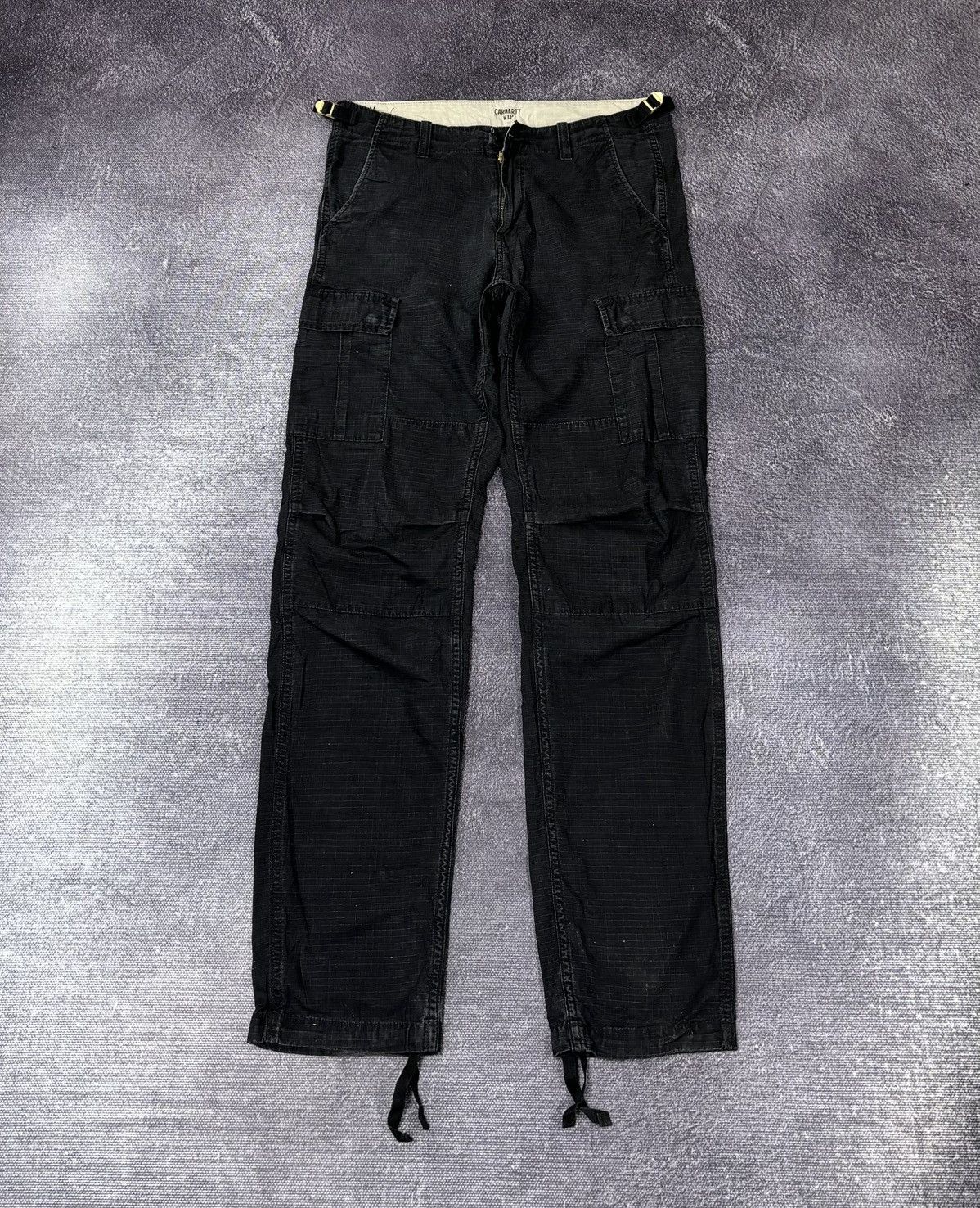 Carhartt Vintage Carhartt WIP Black USA Hype Cargo Aviation Pants Size US 29 - 2 Thumbnail