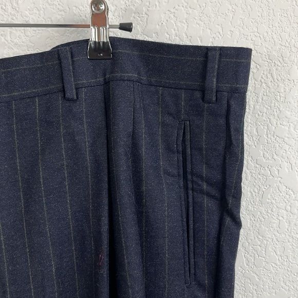 Ermenegildo Zegna Ermenegildo Zegna Cashmere Wool Pinstriped Cuffed 5 Pocket P Size 42R - 4 Thumbnail