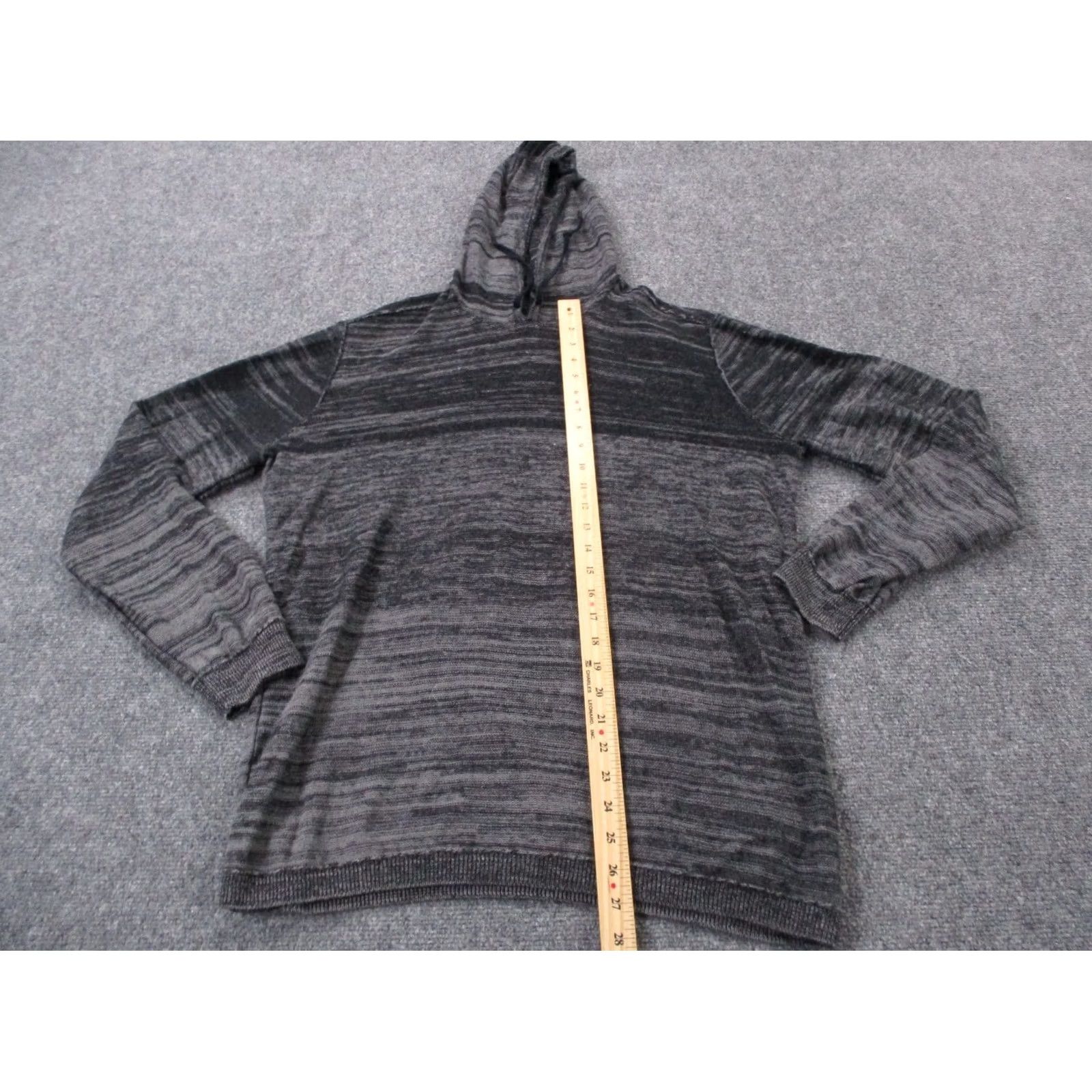 John Varvatos John Varvatos Hoodie Mens XL Linen Blend Lightweight Pullover Casual Black cotton linen Knit Crew Neck Strapless? Size US XL / EU 56 / 4 - 3 Thumbnail