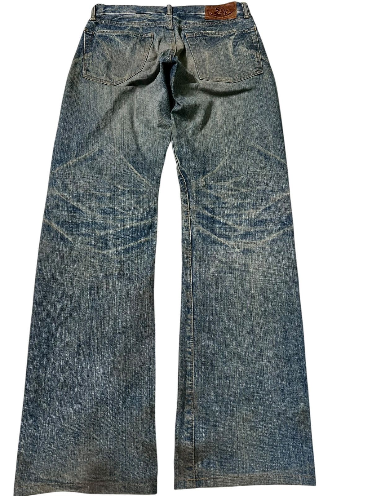 Eternal × If Six Was Nine × Le Grande Bleu (L.G.B.) 💥Vintage 90’s💥Eternal Mud Wash Distress Jeans Size US 30 / EU 46 - 2 Thumbnail