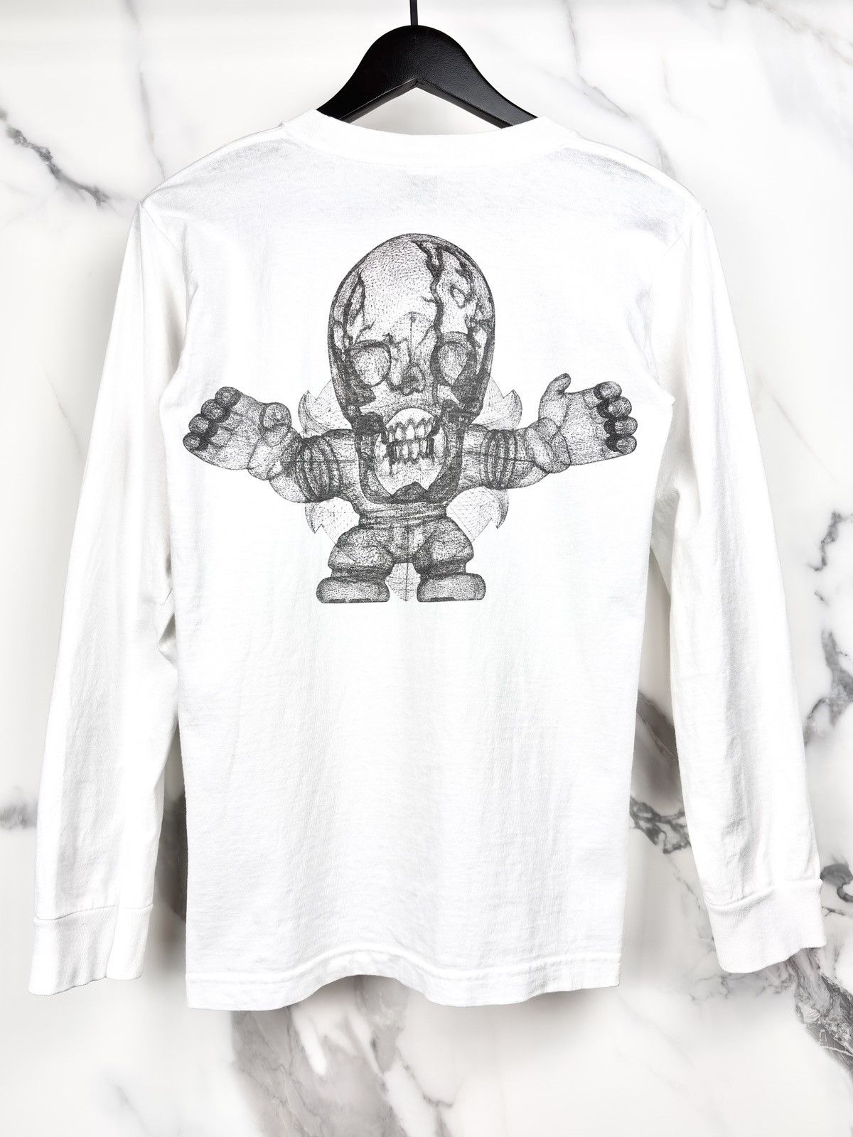 Chrome Hearts Chrome Hearts Vintage Foti Skull Logo Longsleeve Tshirt Size US S / EU 44-46 / 1 - 1 Thumbnail