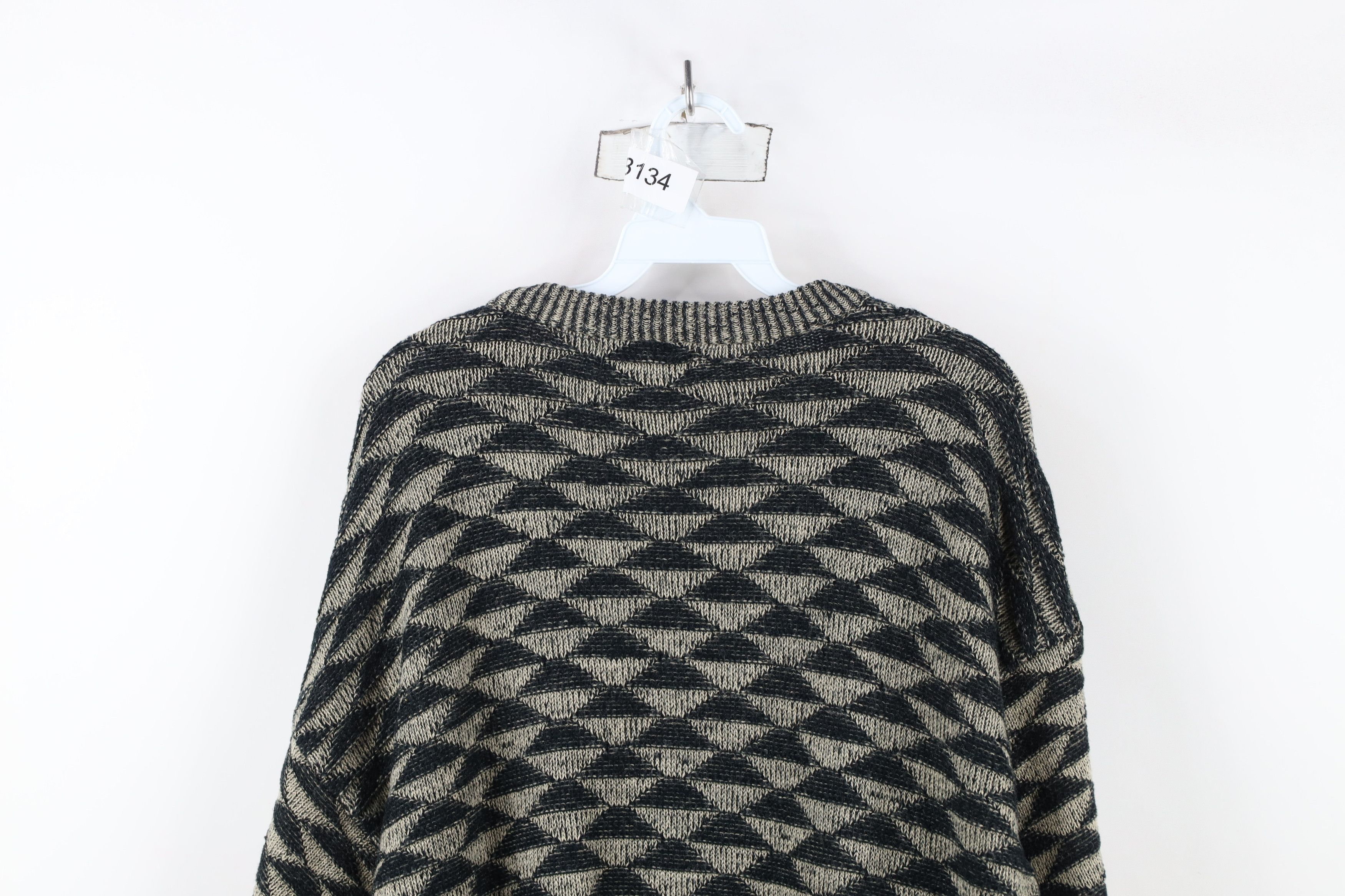 Vintage Vintage 90s Streetwear Geometric Triangle Cardigan Sweater Size US S / EU 44-46 / 1 - 10 Thumbnail