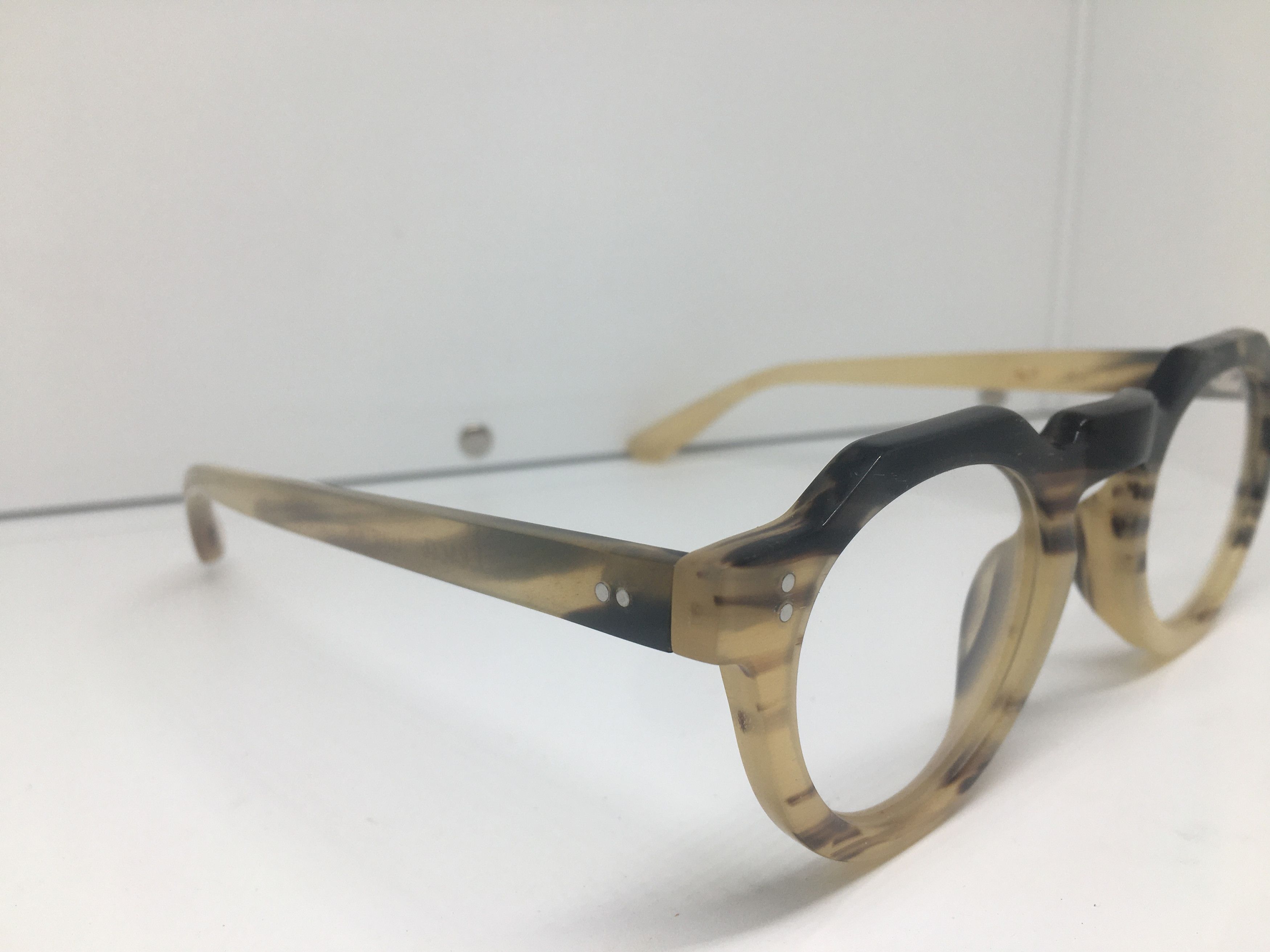 Lesca Lunetier Lesca Lunetier Genuine Horn PICA Architect Eyeglasses Size ONE SIZE - 2 Thumbnail