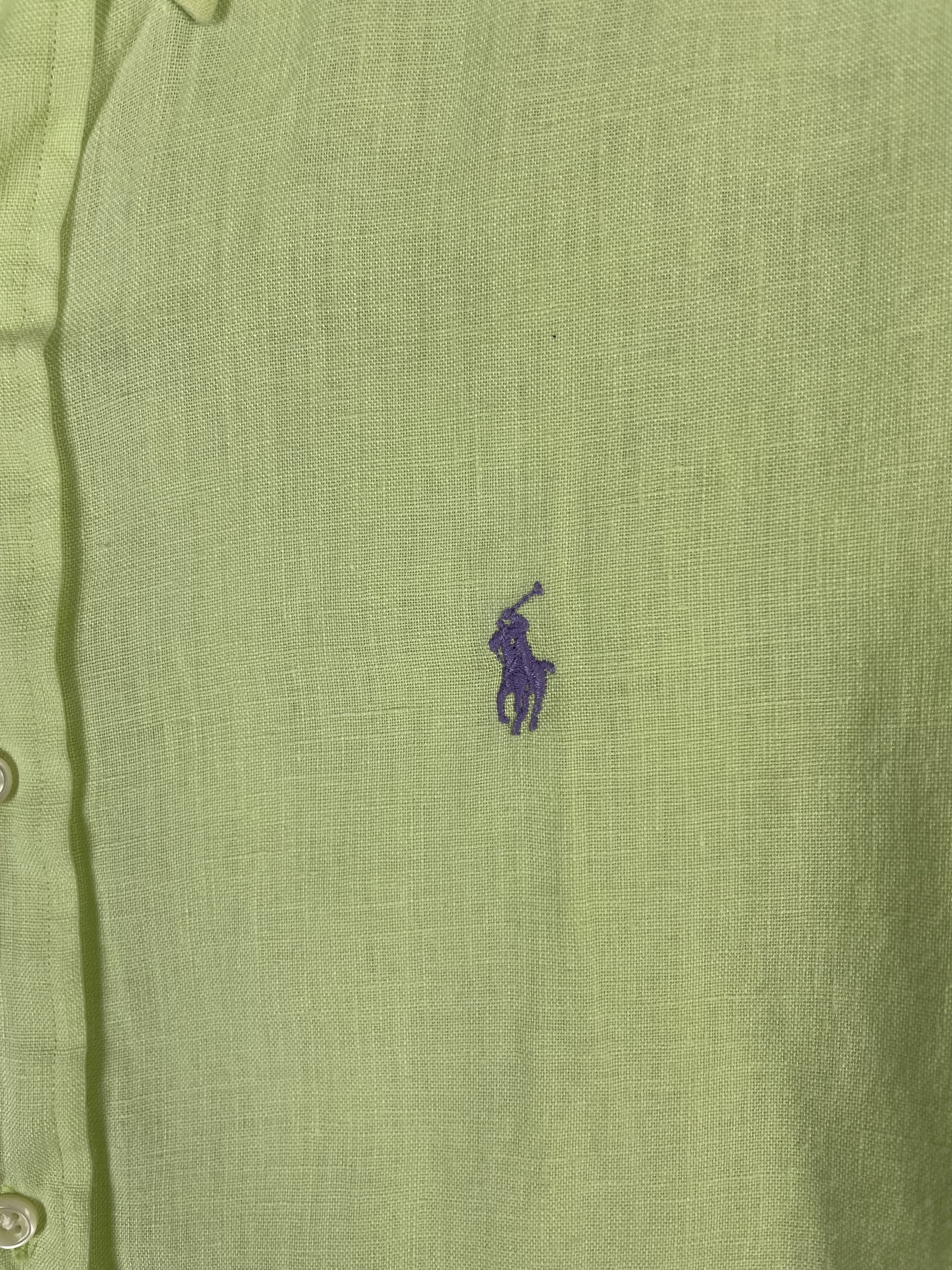 Polo Ralph Lauren × Vintage Polo Ralph Lauren Linen Vintage Mens Shirt Size US S / EU 44-46 / 1 - 5 Thumbnail