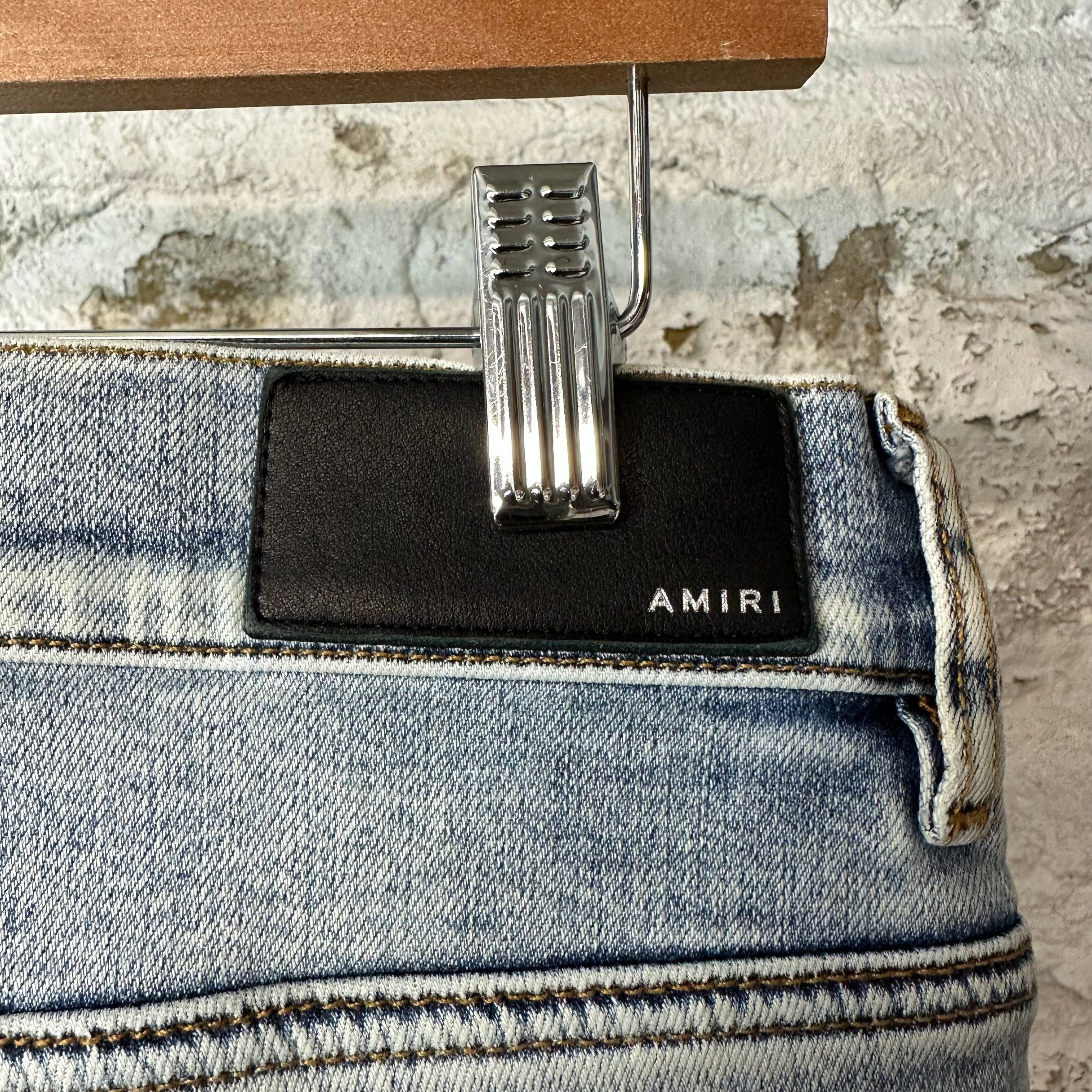 Amiri Amiri MX1 Tie Dye Washed Blue Denim Jeans Sz 33 Size US 33 - 4 Thumbnail