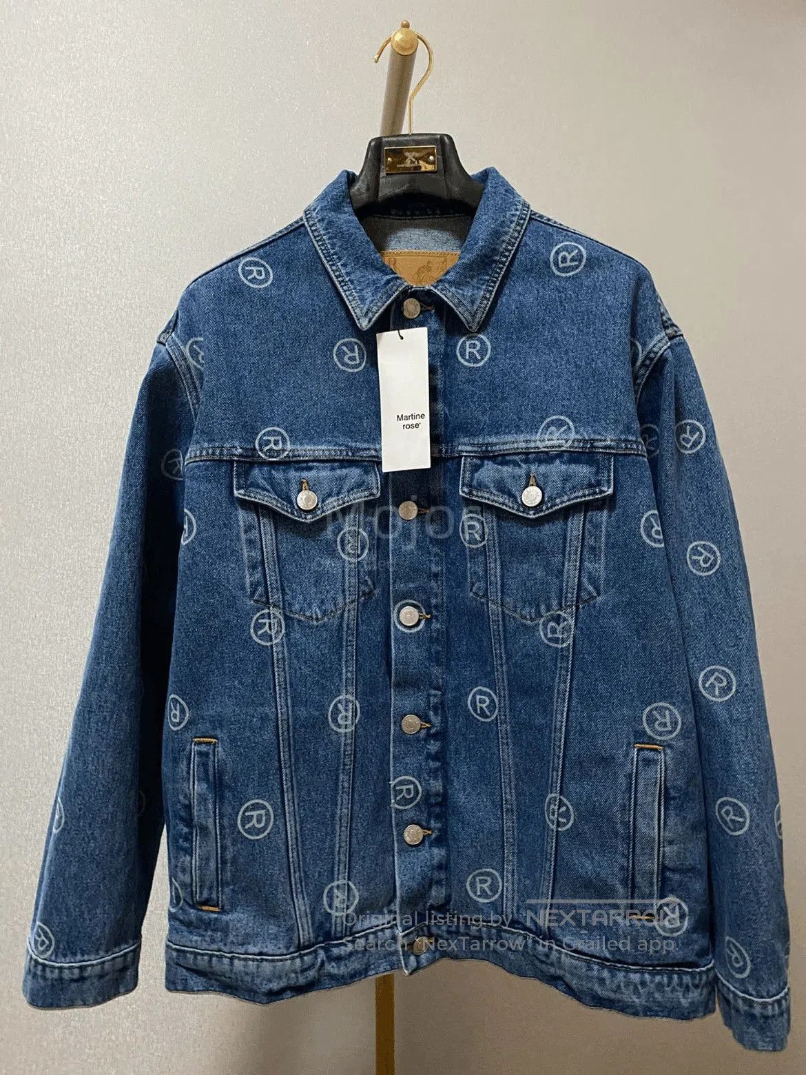 Martine Rose Martine Rose 22AW R Logo Denim Jacket. Size US S / EU 44-46 / 1 - 1 Thumbnail