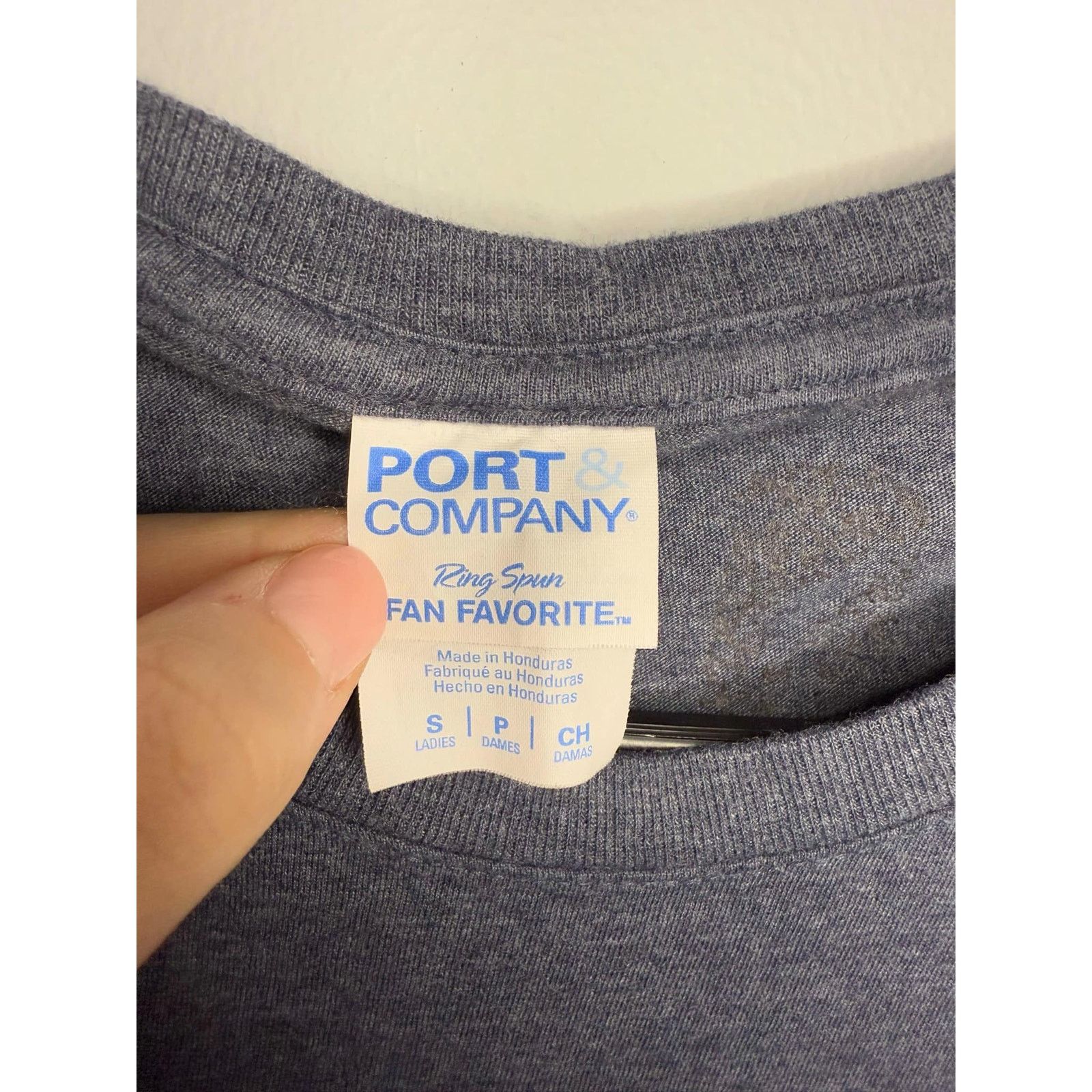 Other Port Company Short Sleeve Crew Neck Graphic T-Shirt Gray S Size S / US 4 / IT 40 - 5 Thumbnail