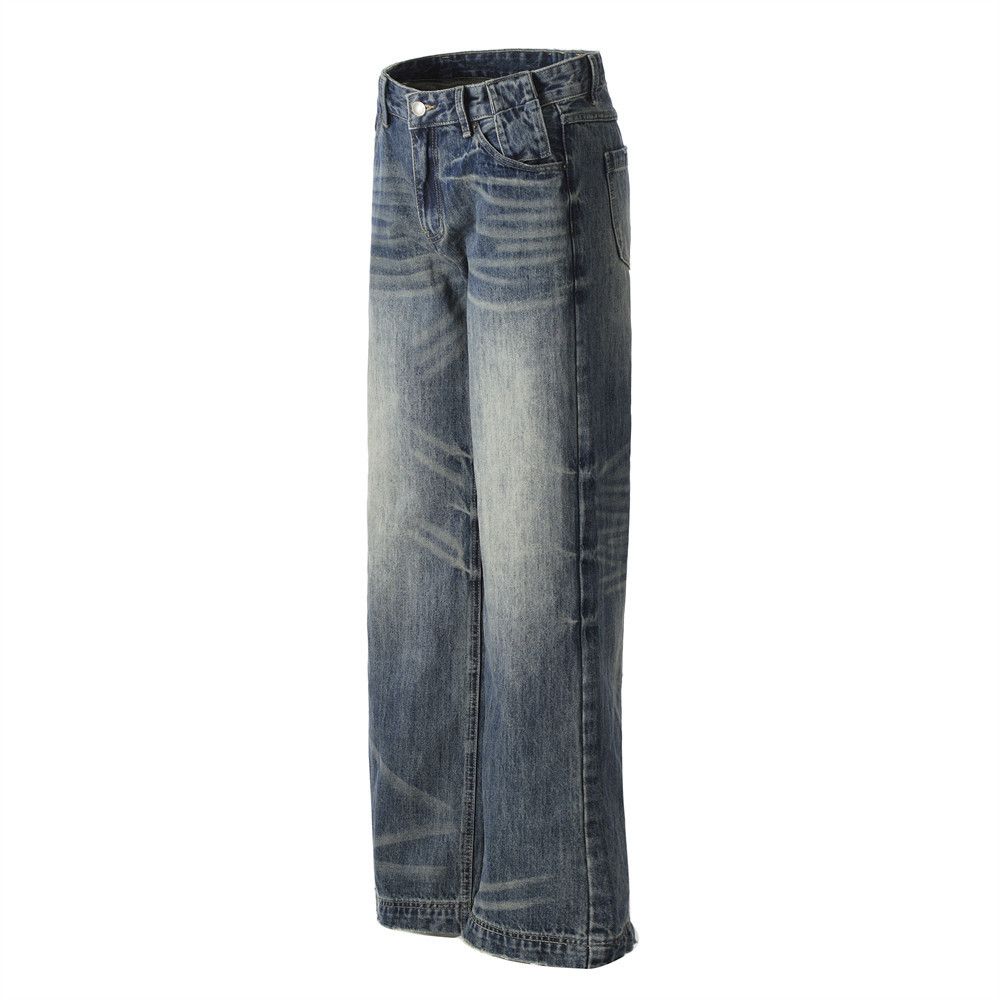 Japanese Brand × Vintage Men's street fashion hip-hop loose washed distressed jeans Size US 32 / EU 48 - 2 Thumbnail