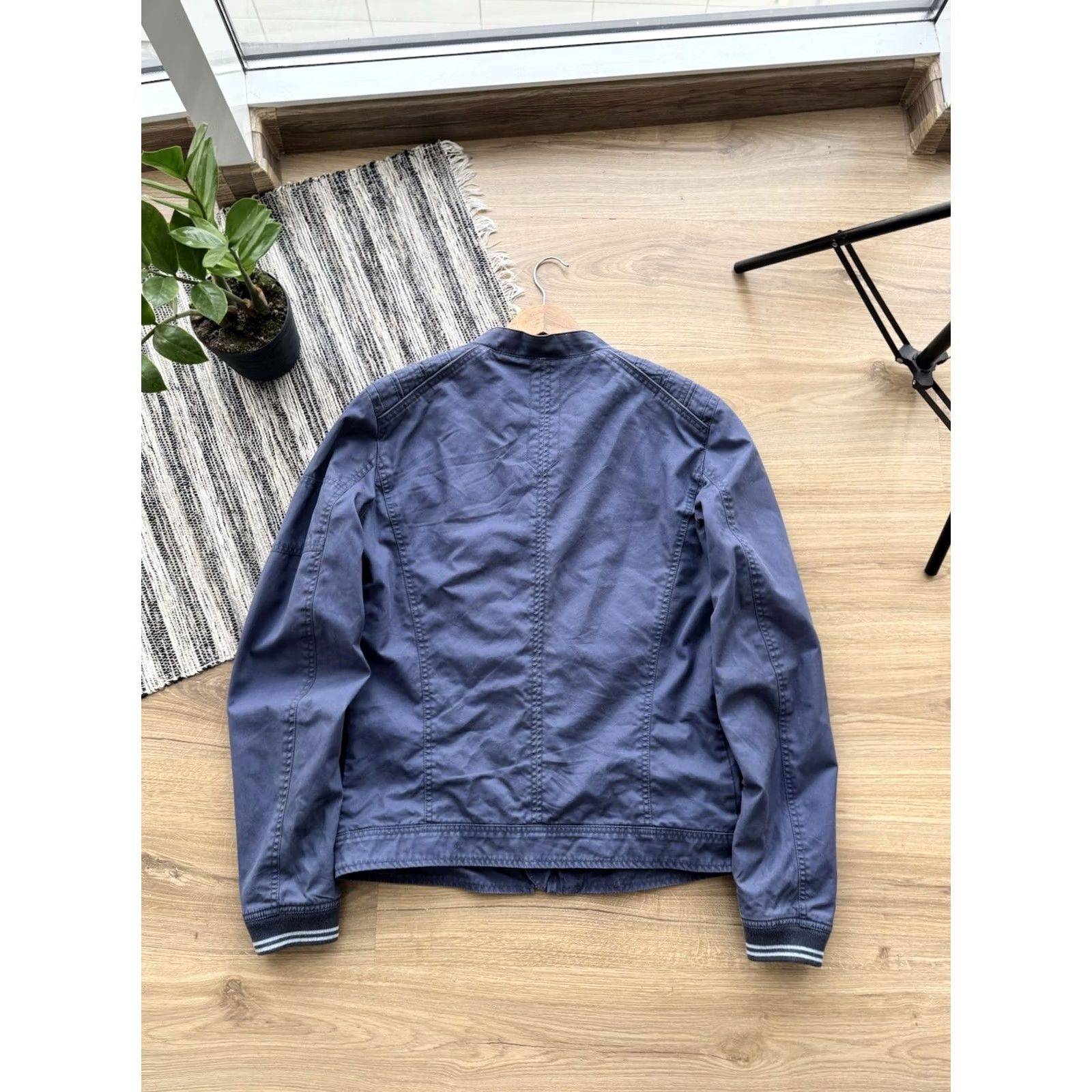 Diesel DIESEL VINTAGE BIKER JACKET Denim Blue Cotton Size M Men Classic 80s 90s Retro Streetwear Size US M / EU 48-50 / 2 - 7 Thumbnail