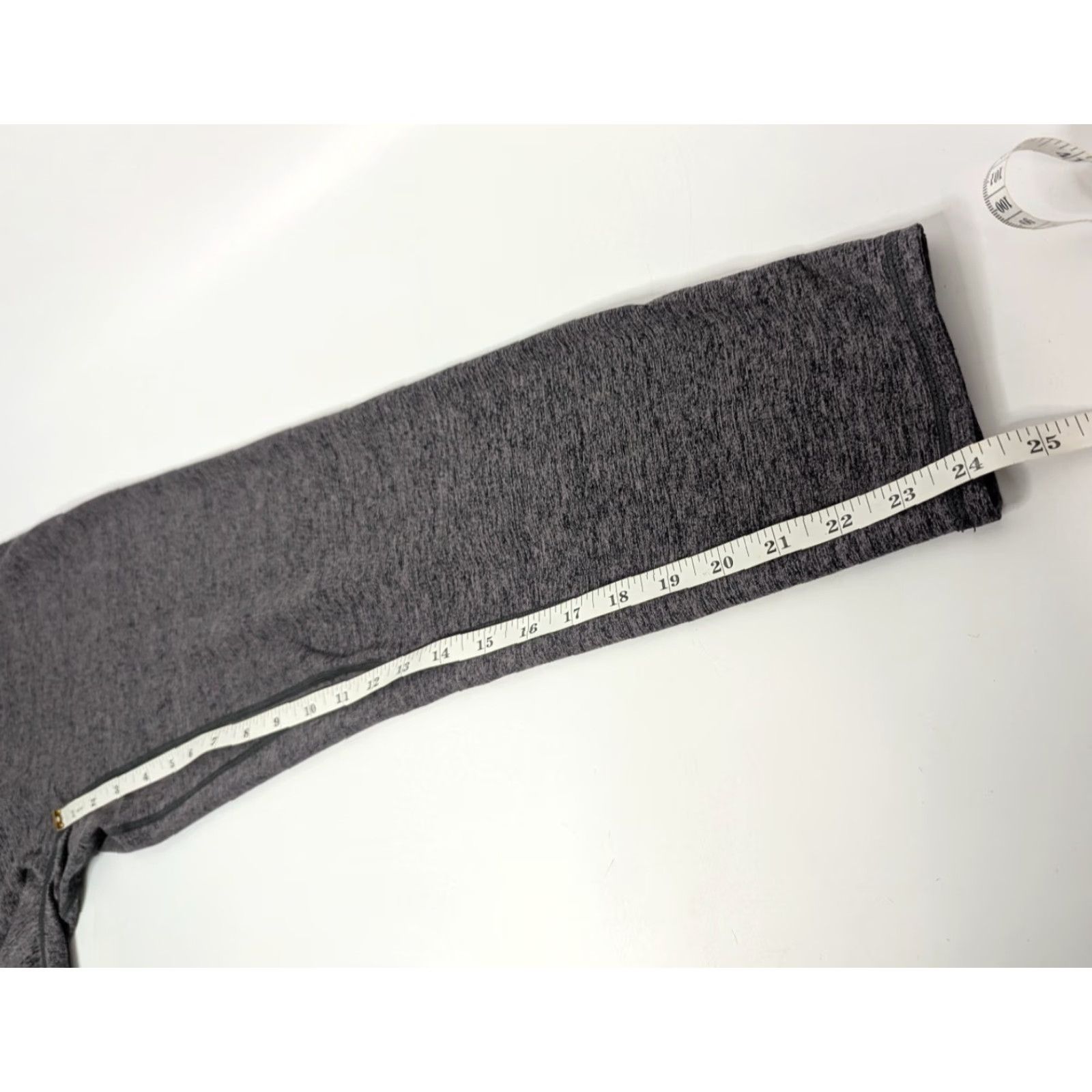 Vintage Feat Leggings Women's Gray Solace Mid Rise Ankle Seamless Yoga Gym & Training Charcoal XS-XL Size 36" / US 14 / IT 50 - 5 Thumbnail