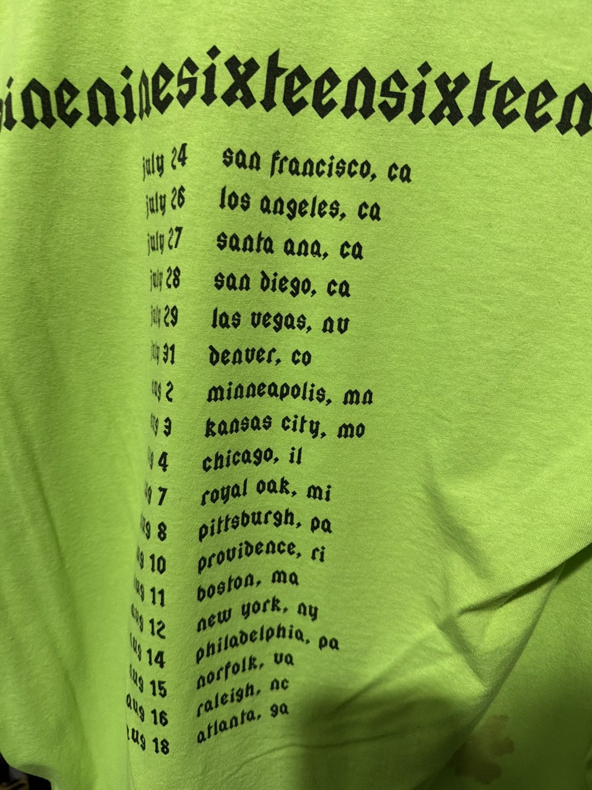 Playboi Carti Neon die lit tour Size US S / EU 44-46 / 1 - 4 Thumbnail