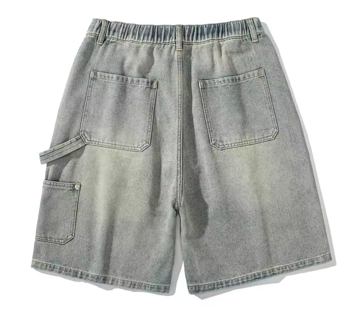 Jean × Vintage Vintage Washed Yellow Mud Cargo Short Jean Size US 31 - 2 Thumbnail