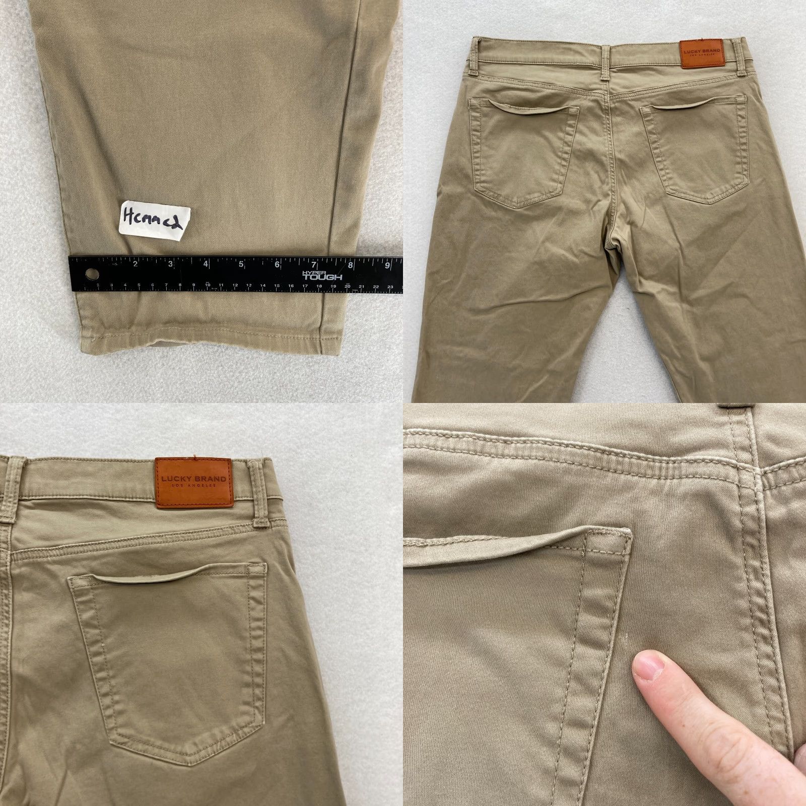 Lucky Brand Lucky Brand 121 Slim Pants Mens 36x27 Brown Stretch Fabric Chino Straight Leg Size US 36 / EU 52 - 9 Thumbnail