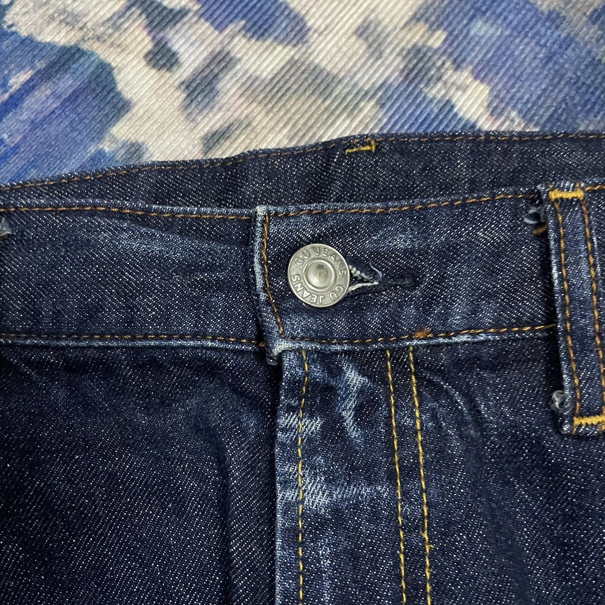 GU × Undercover 🇯🇵 GU Straight Baggy Distressed Undercover Style Indigo Denim Size US 35 - 7 Thumbnail
