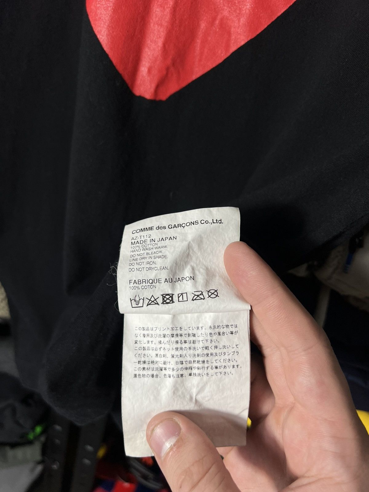 Comme des Garcons CDG Comme des Garçons Play Black T-Shirt Red Heart Logo Size US S / EU 44-46 / 1 - 9 Thumbnail