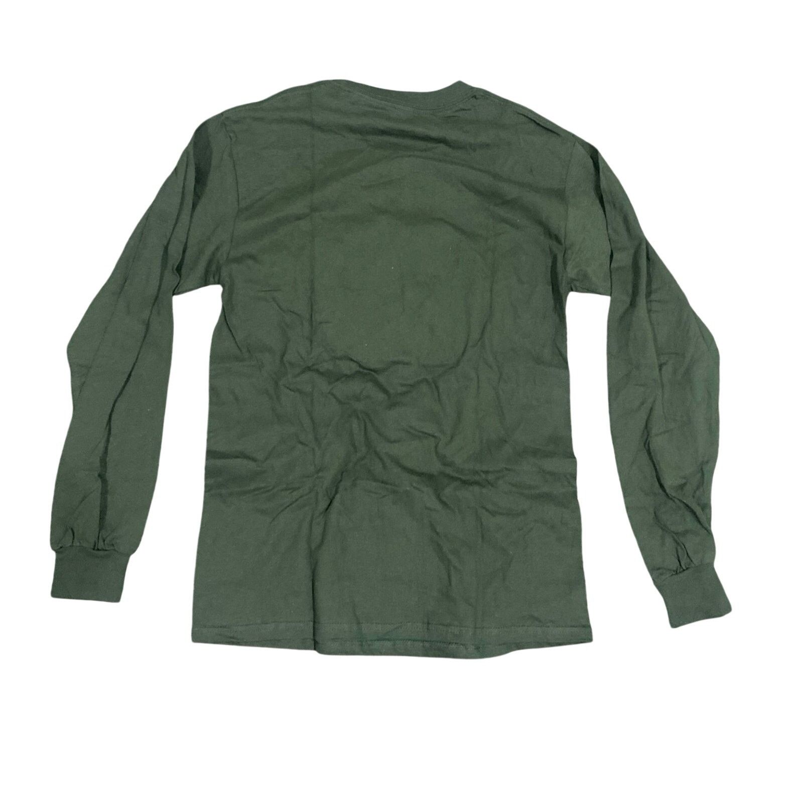Gildan Unisex Clover Graphic Long Sleeve T-Shirt in Green, Size S Size US S / EU 44-46 / 1 - 3 Thumbnail