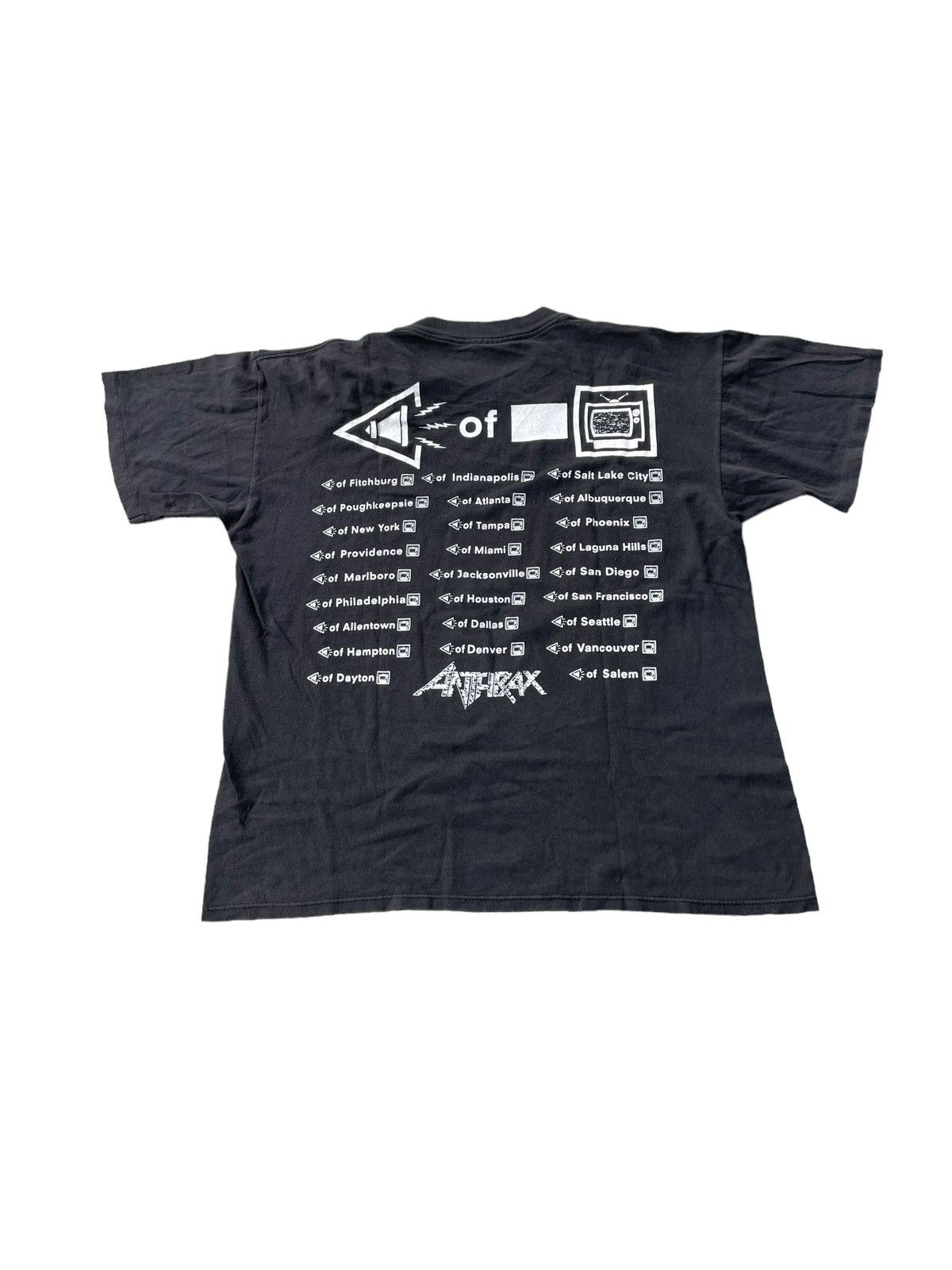 Band Tees VTG 1993 Brockum Anthrax Sound of White Noise Tour Size US L / EU 52-54 / 3 - 8 Thumbnail