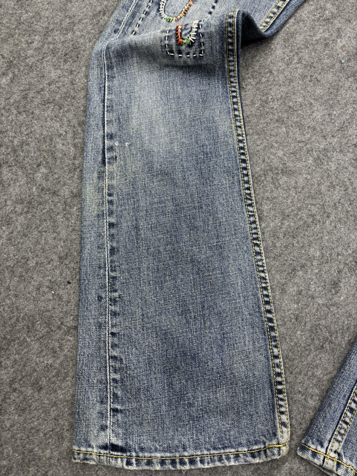 Japanese Brand 💥Crazy Work Flare💥Back Number Sashiko Patchwork Denim F849 Size US 30 / EU 46 - 7 Thumbnail