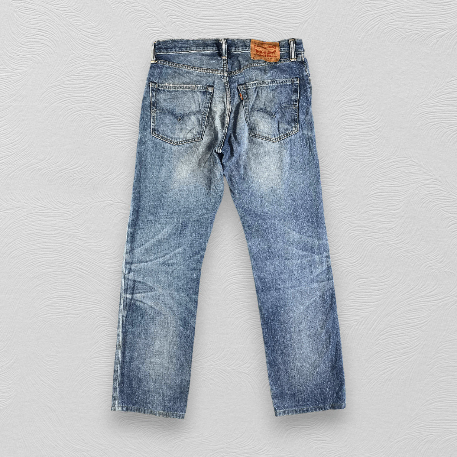 Levi's Vintage Levis 502 Jeans Blue Wash Denim KJ3136 Size US 31 - 2 Thumbnail