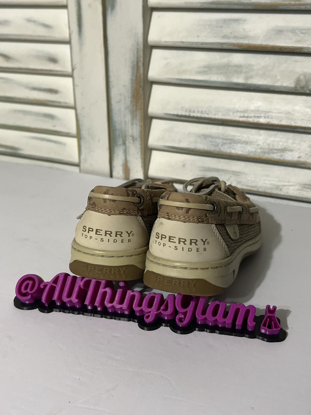 Sperry Sperry Tan Anchor Print topsider Boat Shoes 5 Size US 5 / IT 35 - 4 Thumbnail
