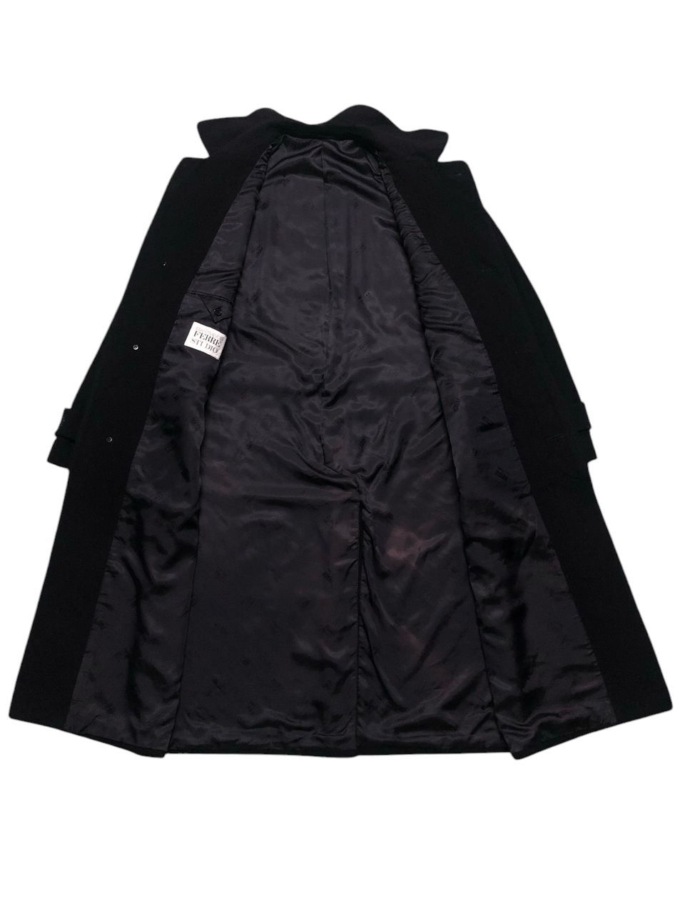 Gianfranco Ferre GIANFRANCO FERRE STUDIO BELTTED WOOL LONG COAT Size US L / EU 52-54 / 3 - 3 Thumbnail