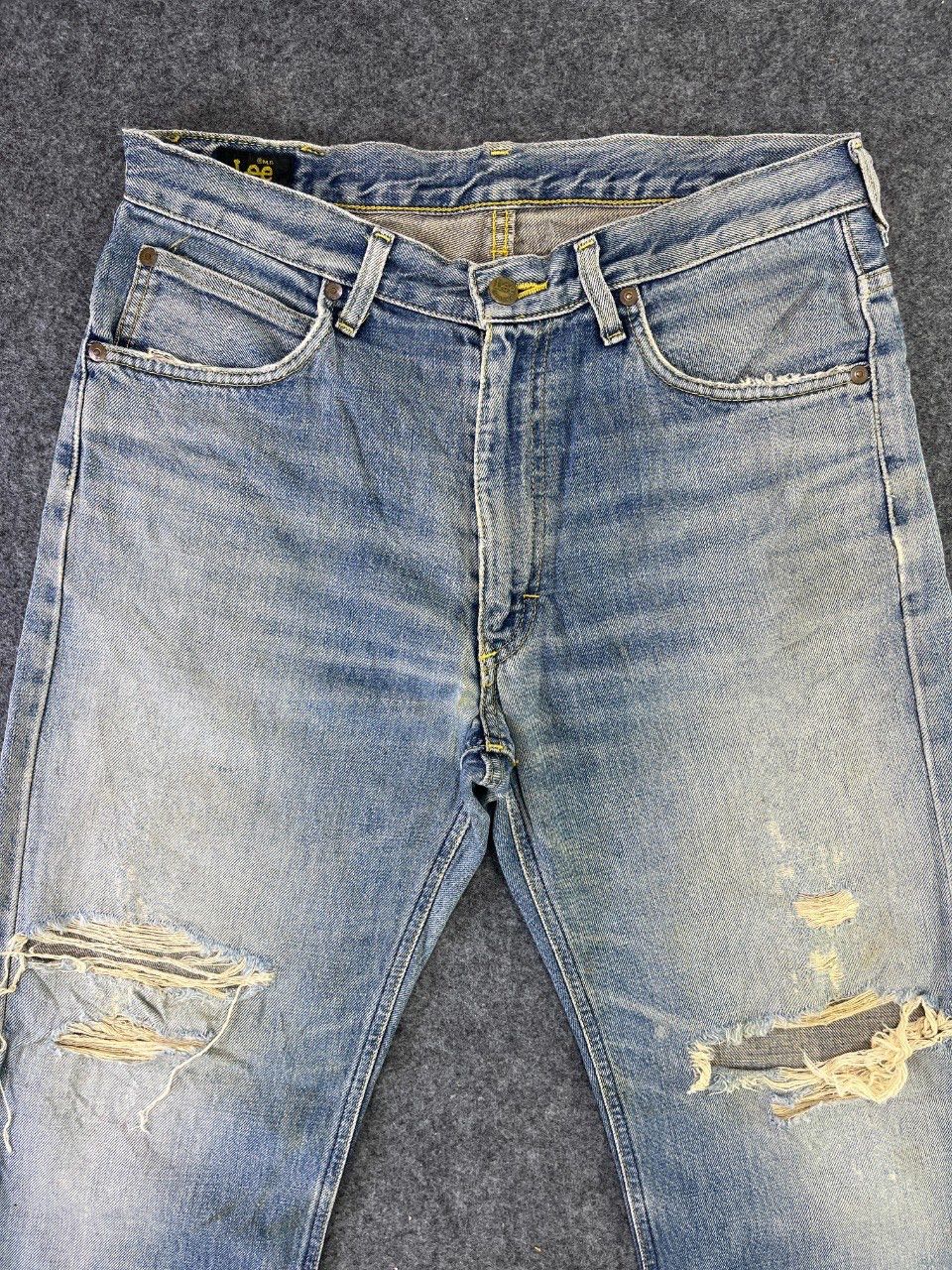 Lee Lee Rider Distressed Jeans J797 Size US 32 / EU 48 - 3 Thumbnail