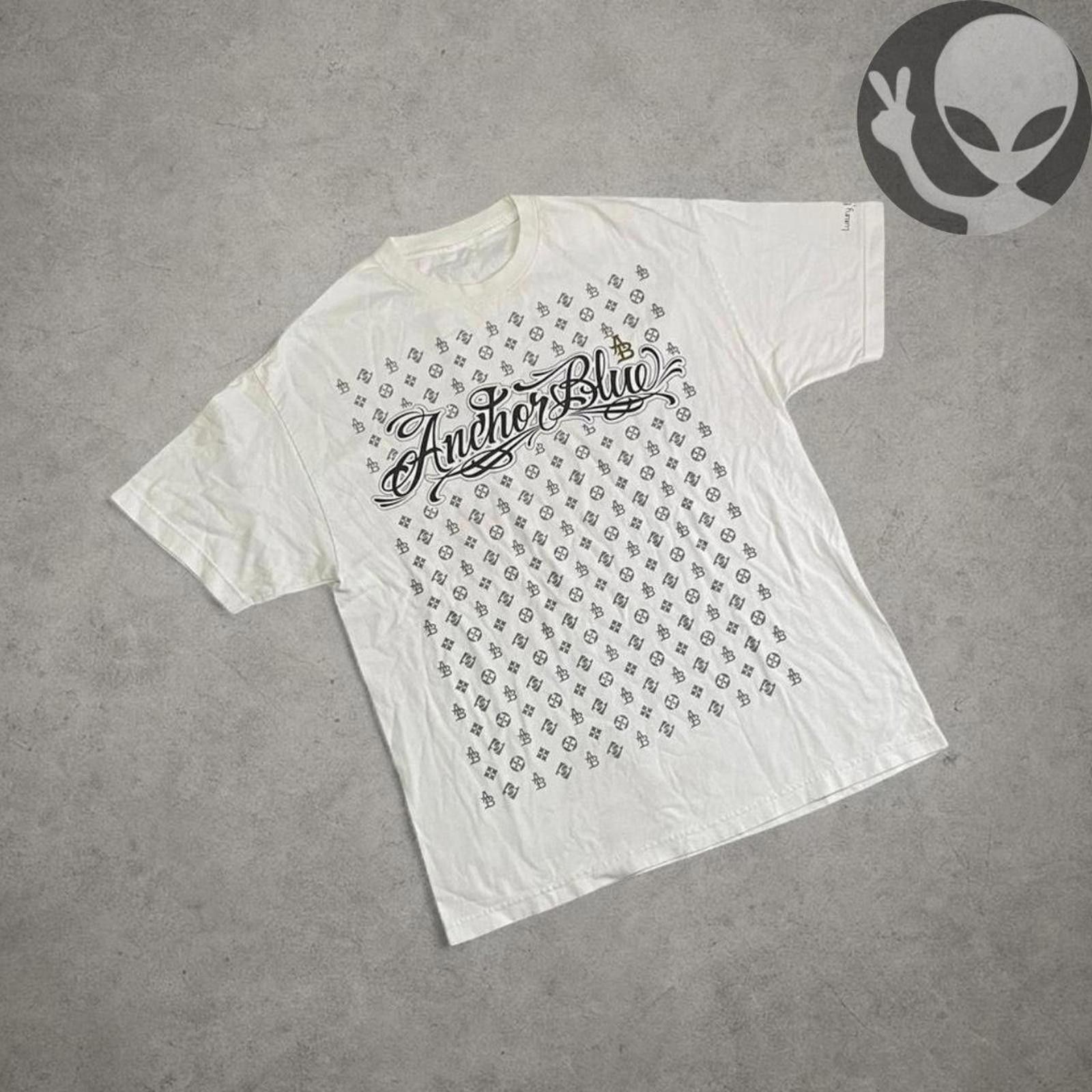 Anchor Blue Anchor Blue shirt adult 2XL white oversized graphic casual Size US XXL / EU 58 / 5 - 4 Thumbnail