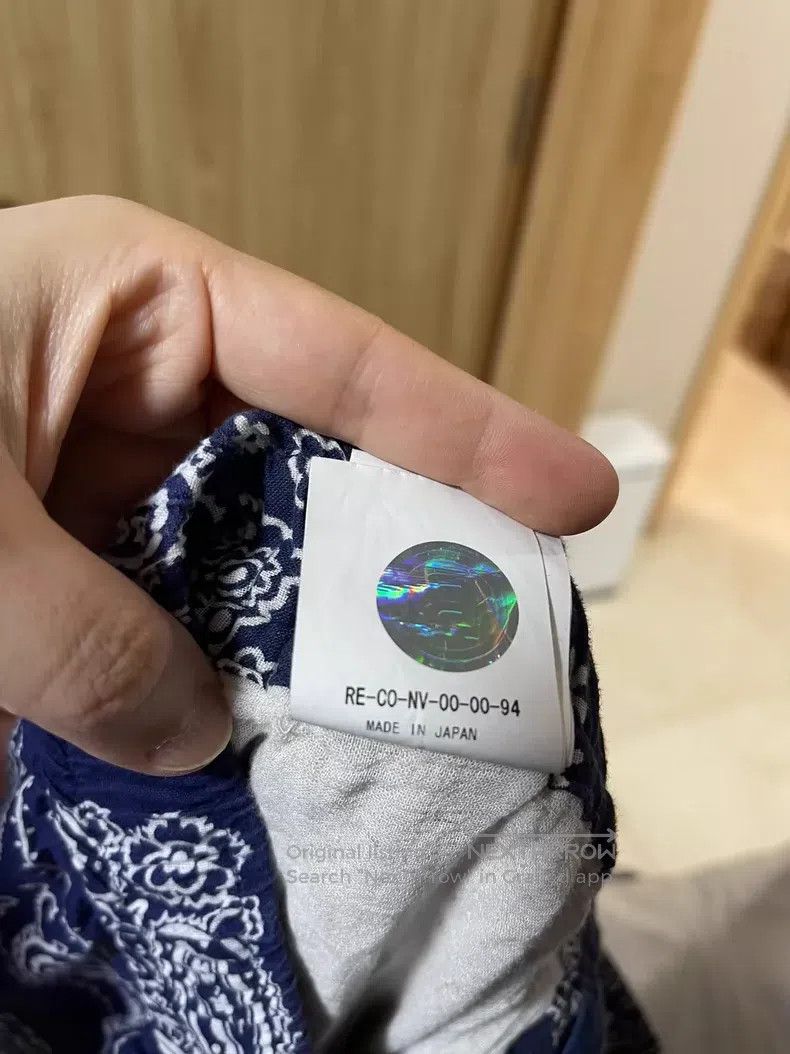 READYMADE Ready Made size 3 Smiling relief print blue antique cloth w Size US 40 / EU 56 - 7 Thumbnail