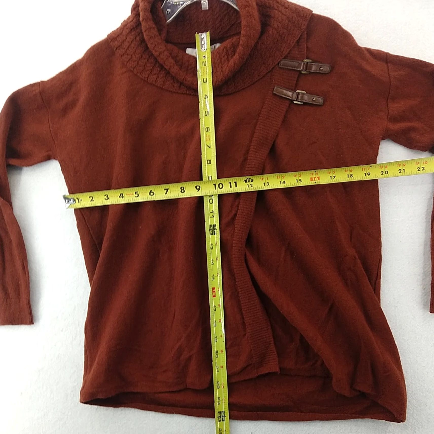Ellen Tracy Ellen Tracy Womens Sweater M Brown Turtle Neck Wool Vintage Y2K Size M / US 6-8 / IT 42-44 - 3 Thumbnail