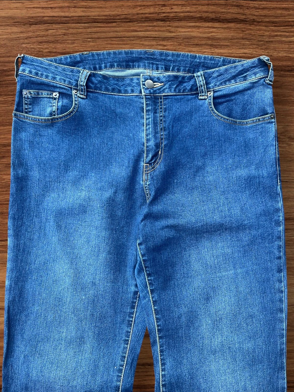 Japanese Brand Vintage Y2K Japanese Brand Blue Washed Mid Rise Flare Jeans Size US 36 / EU 52 - 4 Thumbnail