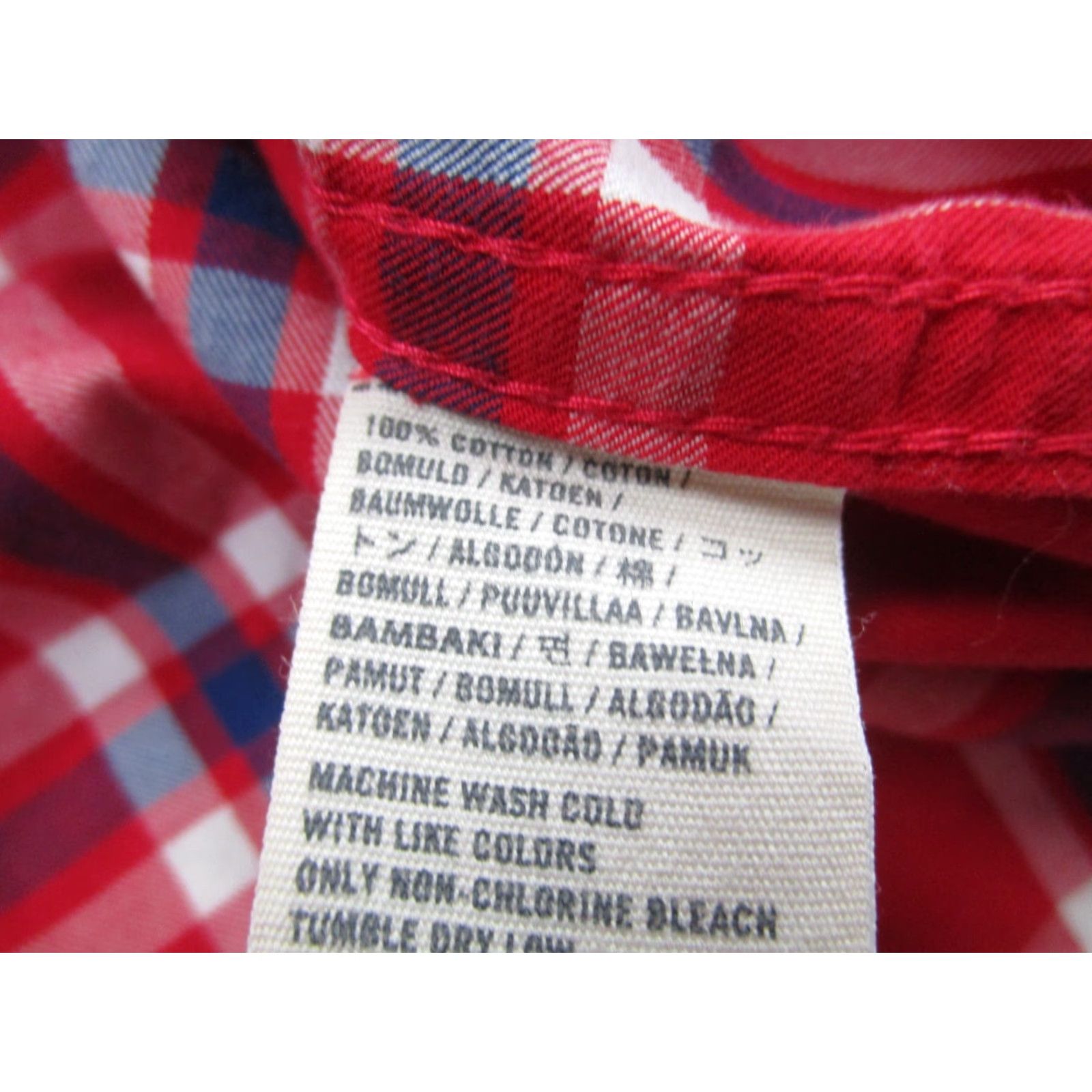Abercrombie & Fitch VINTAGE Abercrombie & Fitch Shirt Mens L Red Navy Plaid Slim Button-Down Collared Crew Preppy 90s Mens Size US L / EU 52-54 / 3 - 5 Thumbnail